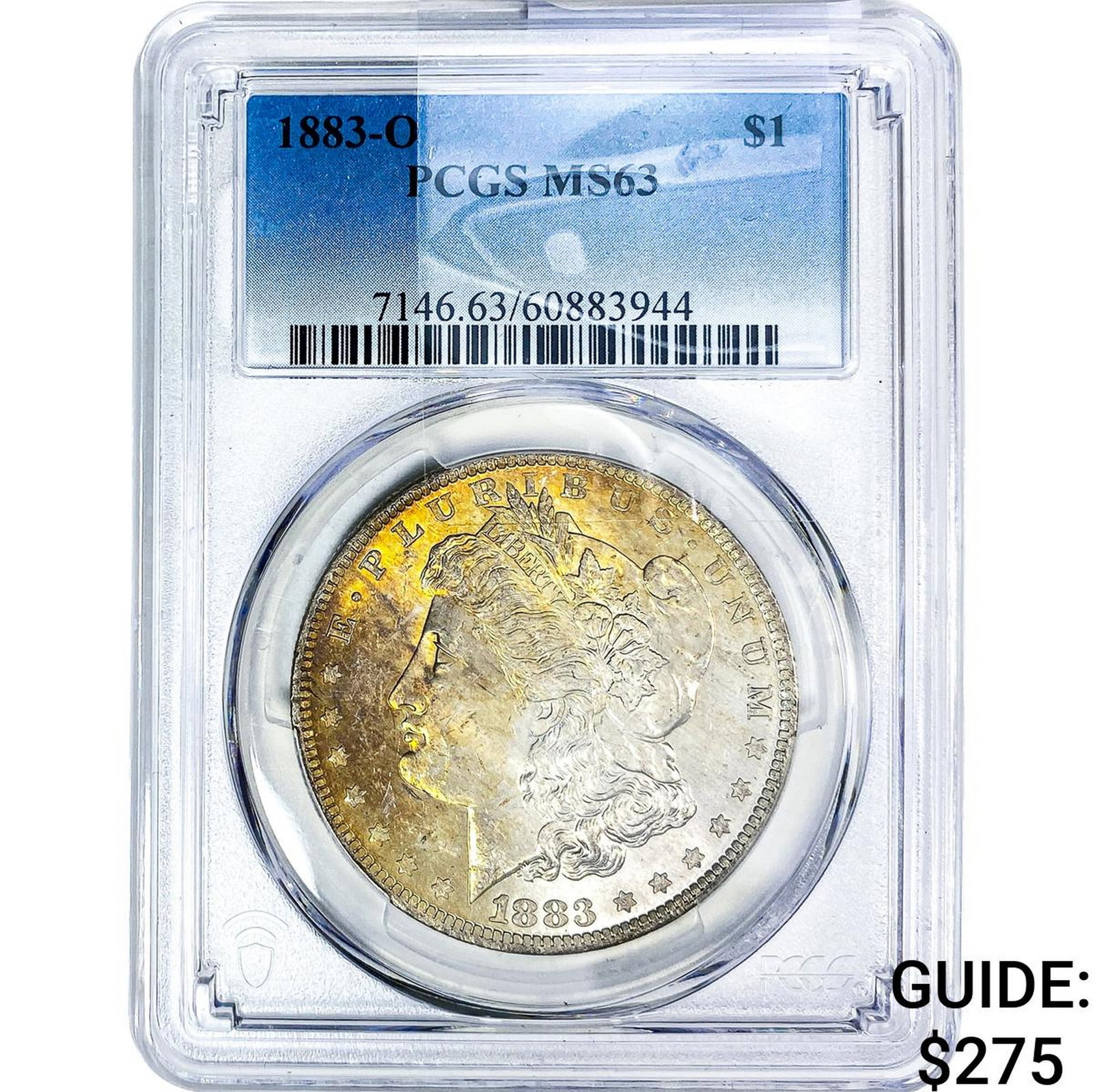 1883-O Morgan Silver Dollar PCGS MS63: 1883-O Morgan Silver Dollar PCGS MS63