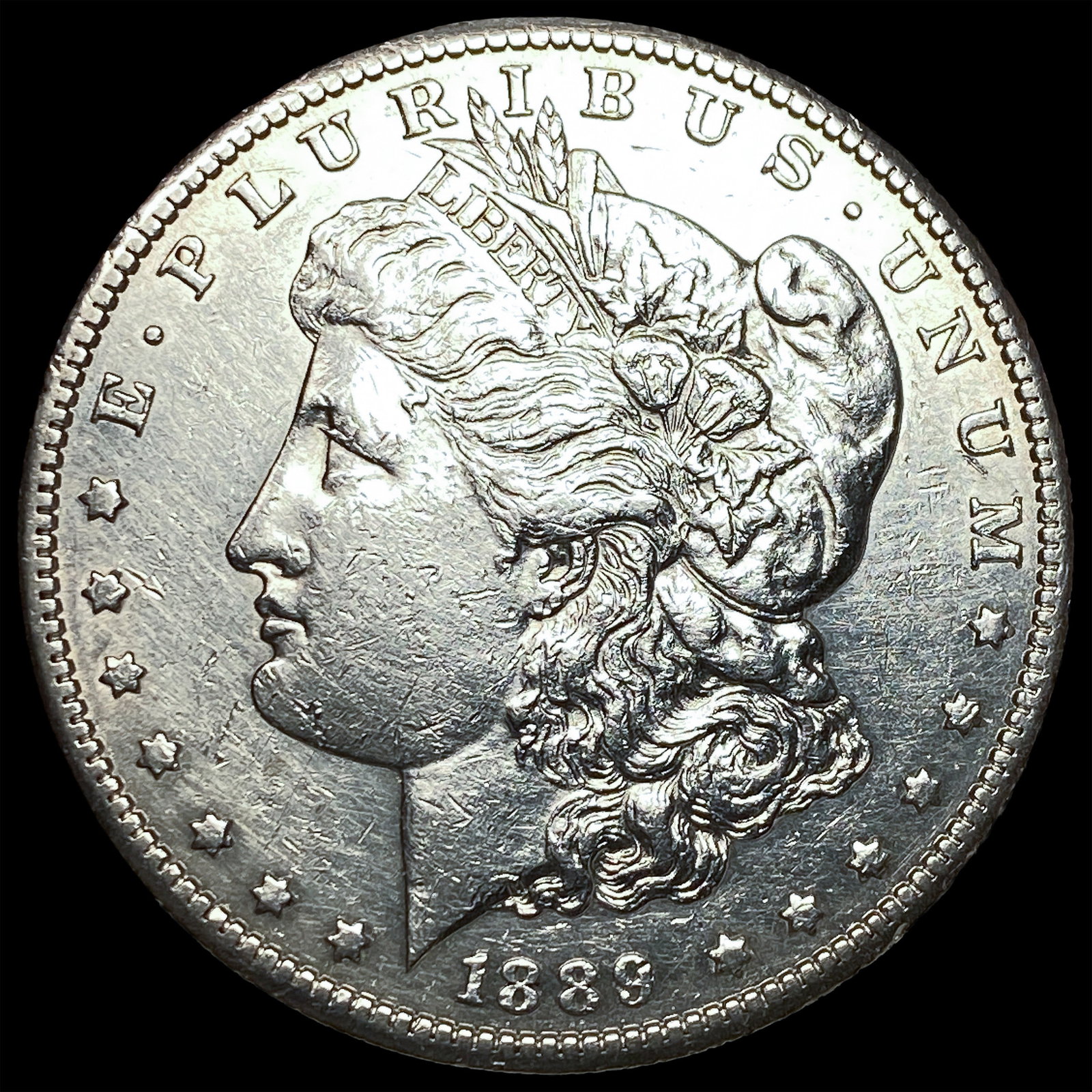 1889-S Morgan Silver Dollar CLOSELY UNCIRCULATED: 1889-S Morgan Silver Dollar CLOSELY UNCIRCULATED