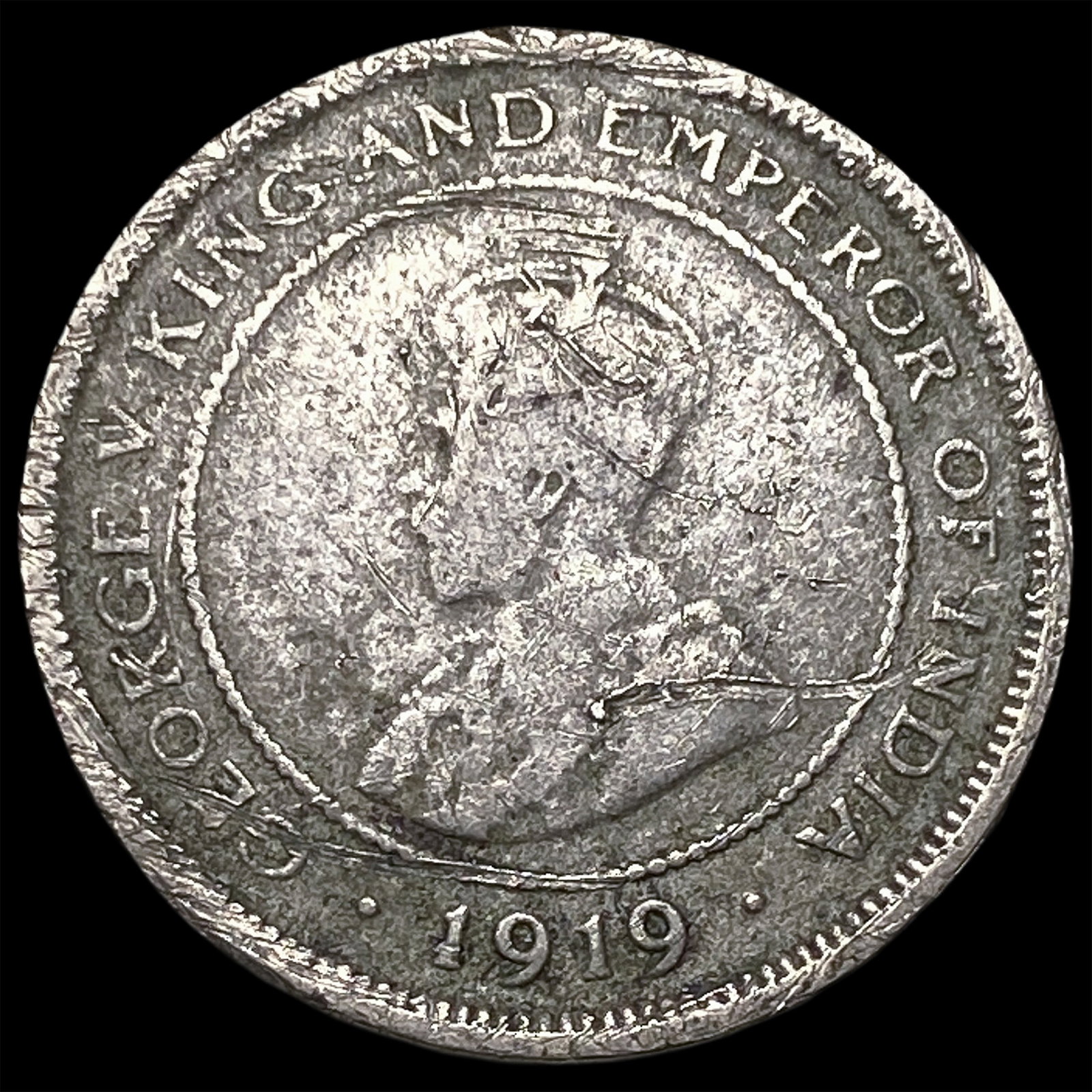 1919 British Honduras Copper Nickel 5 Cents: 1919 British Honduras Copper Nickel 5 Cents