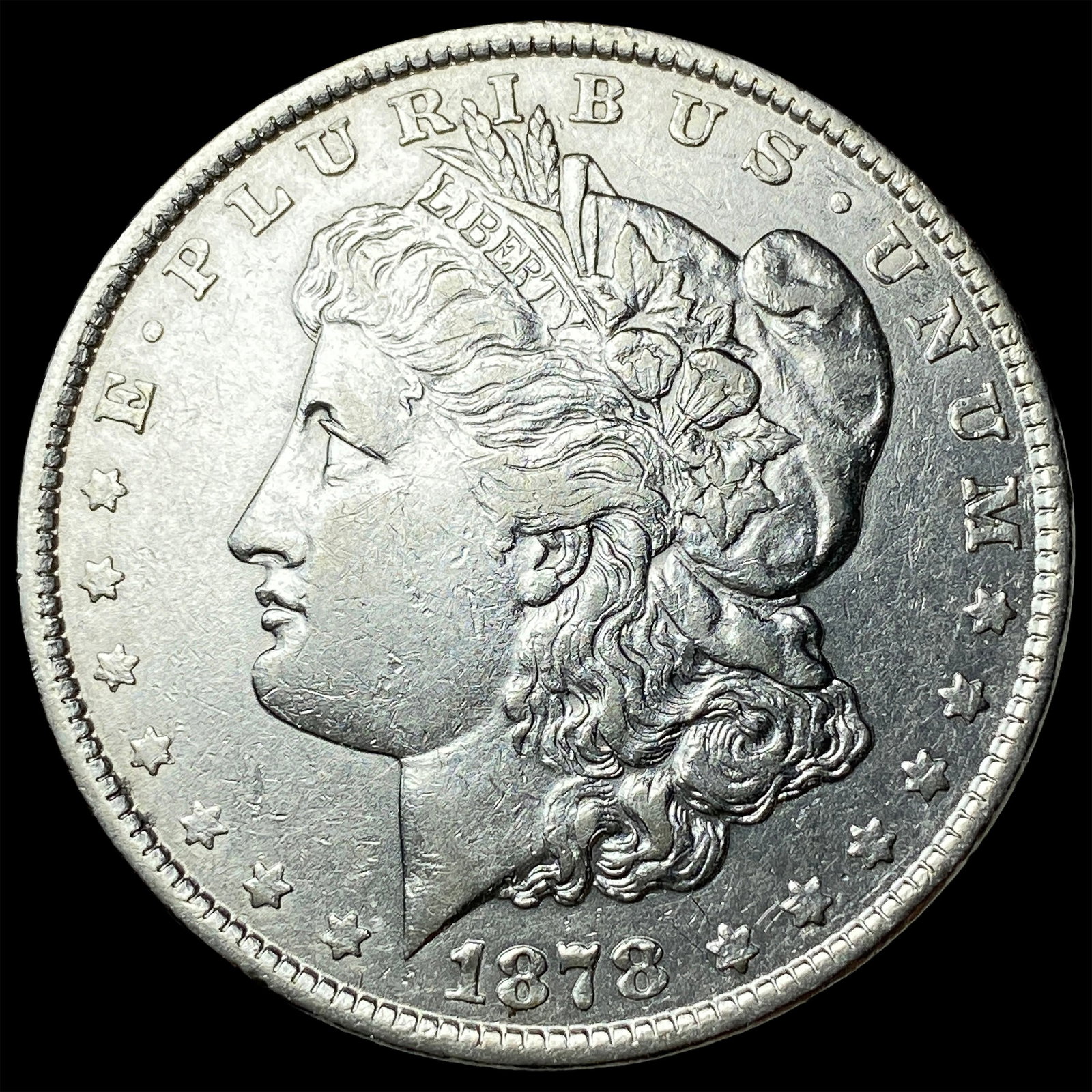 1878 Rev 79 Silver Morgan Dollar CLOSELY UNCIRCULATED: 1878 Rev 79 Silver Morgan Dollar CLOSELY UNCIRCULATED