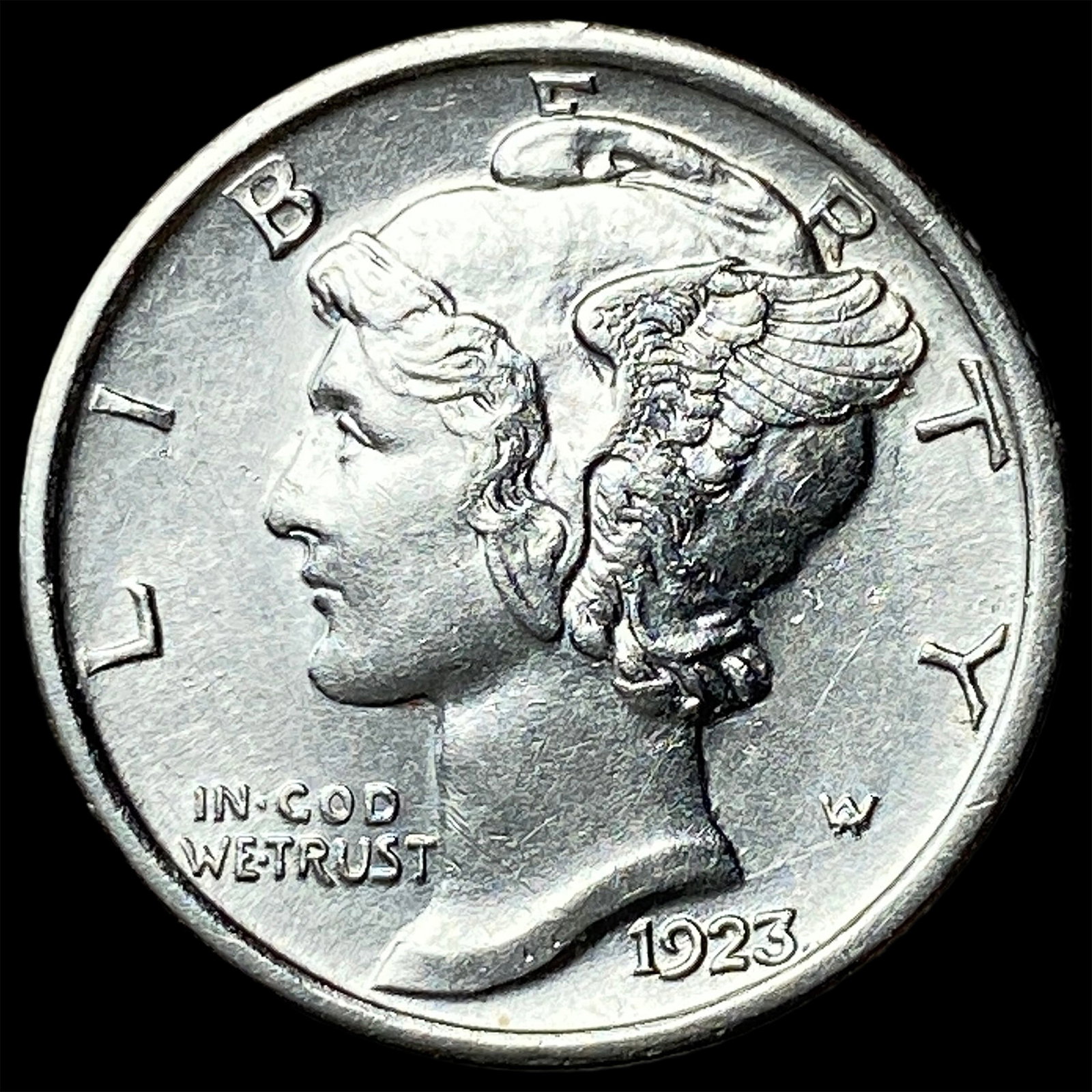 1923-S Silver Mercury Dime UNCIRCULATED (1 of 2)