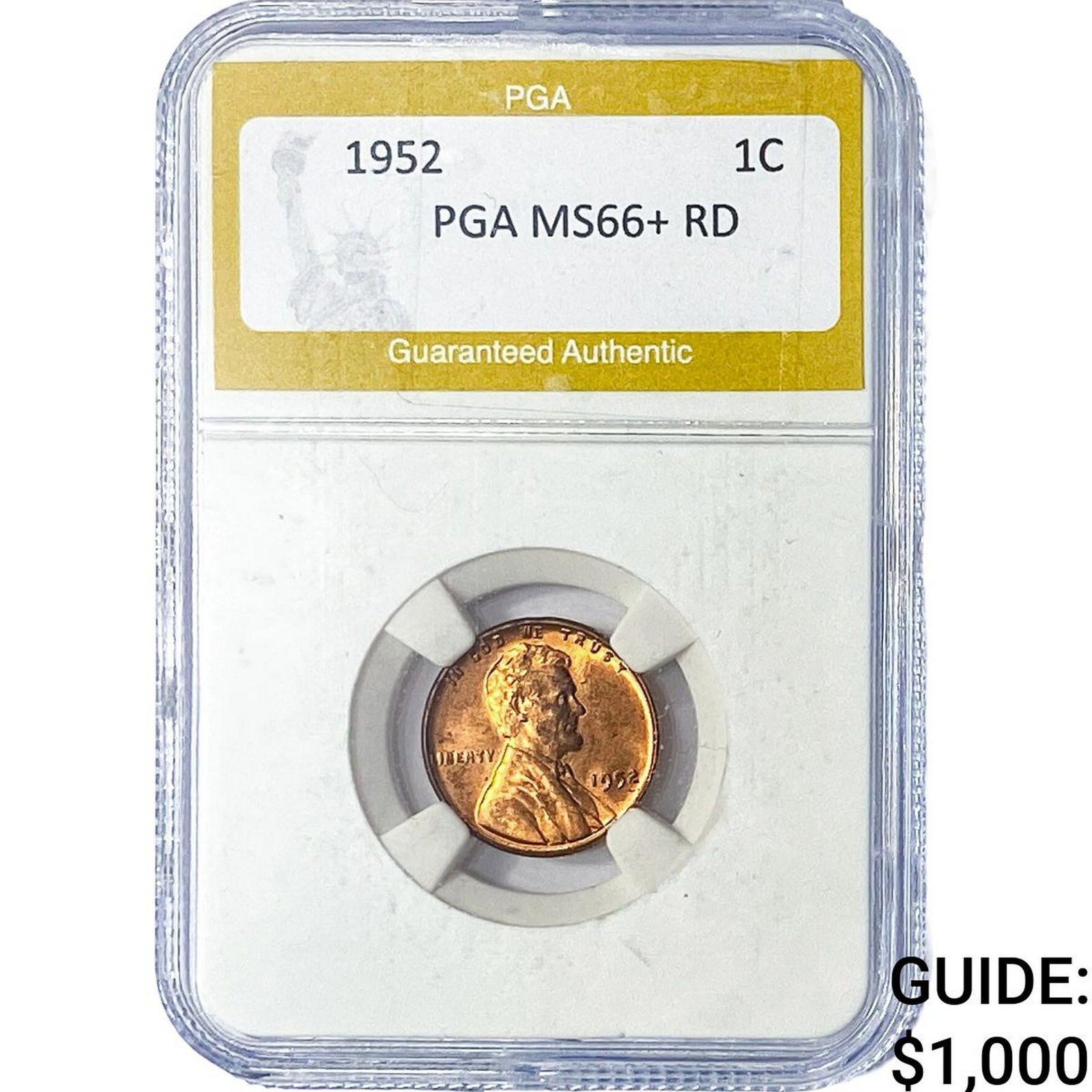 1952 Wheat Cent PGA MS66+ RD (1 of 2)