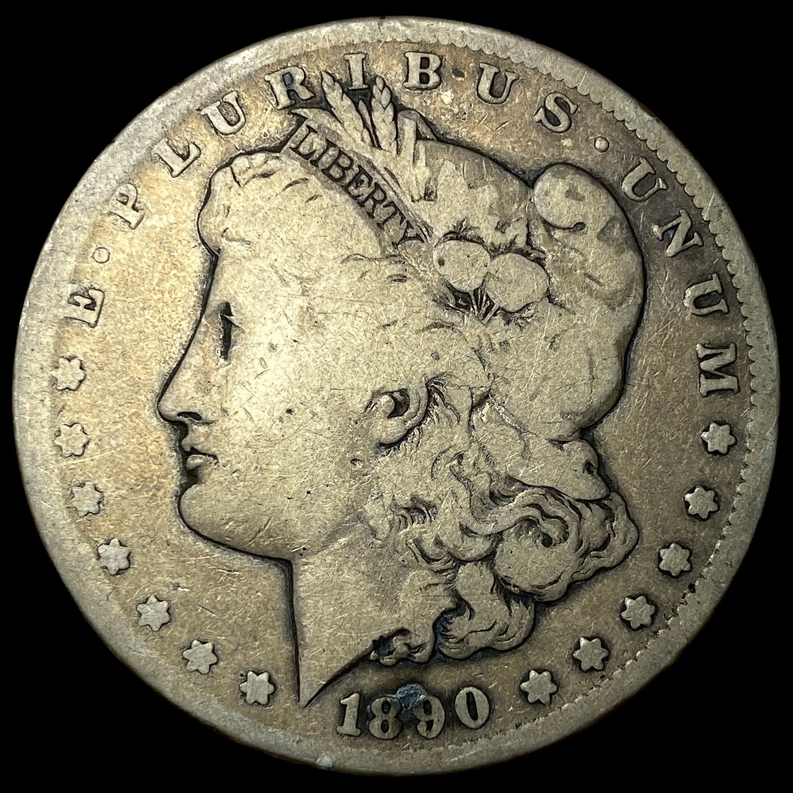 1890-CC Silver Morgan Dollar NICELY CIRCULATED: 1890-CC Silver Morgan Dollar NICELY CIRCULATED