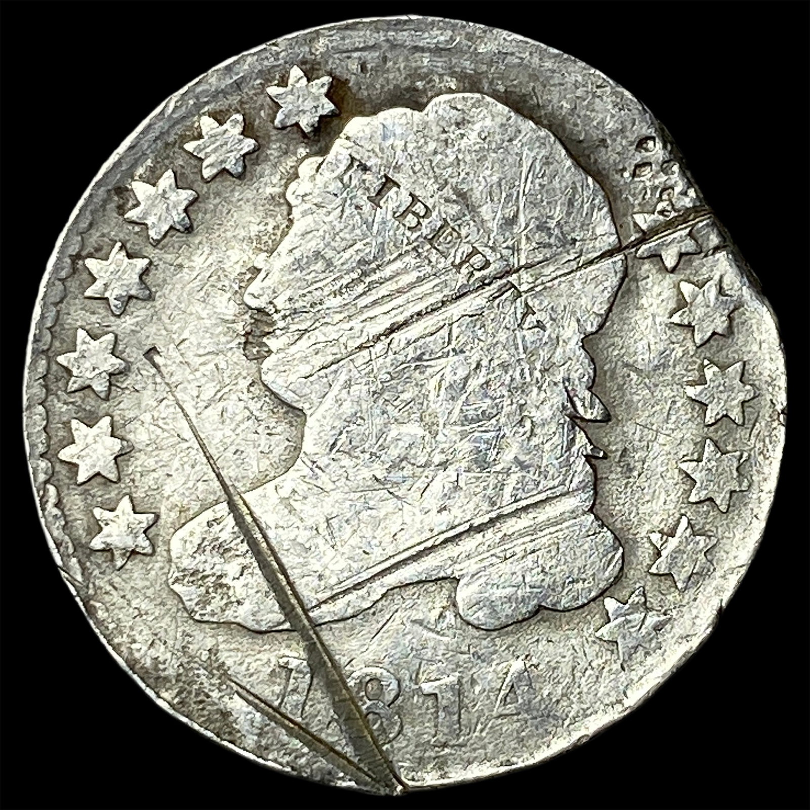 1814 Silver Capped Bust Dime CIRCULATED: 1814 Silver Capped Bust Dime CIRCULATED
