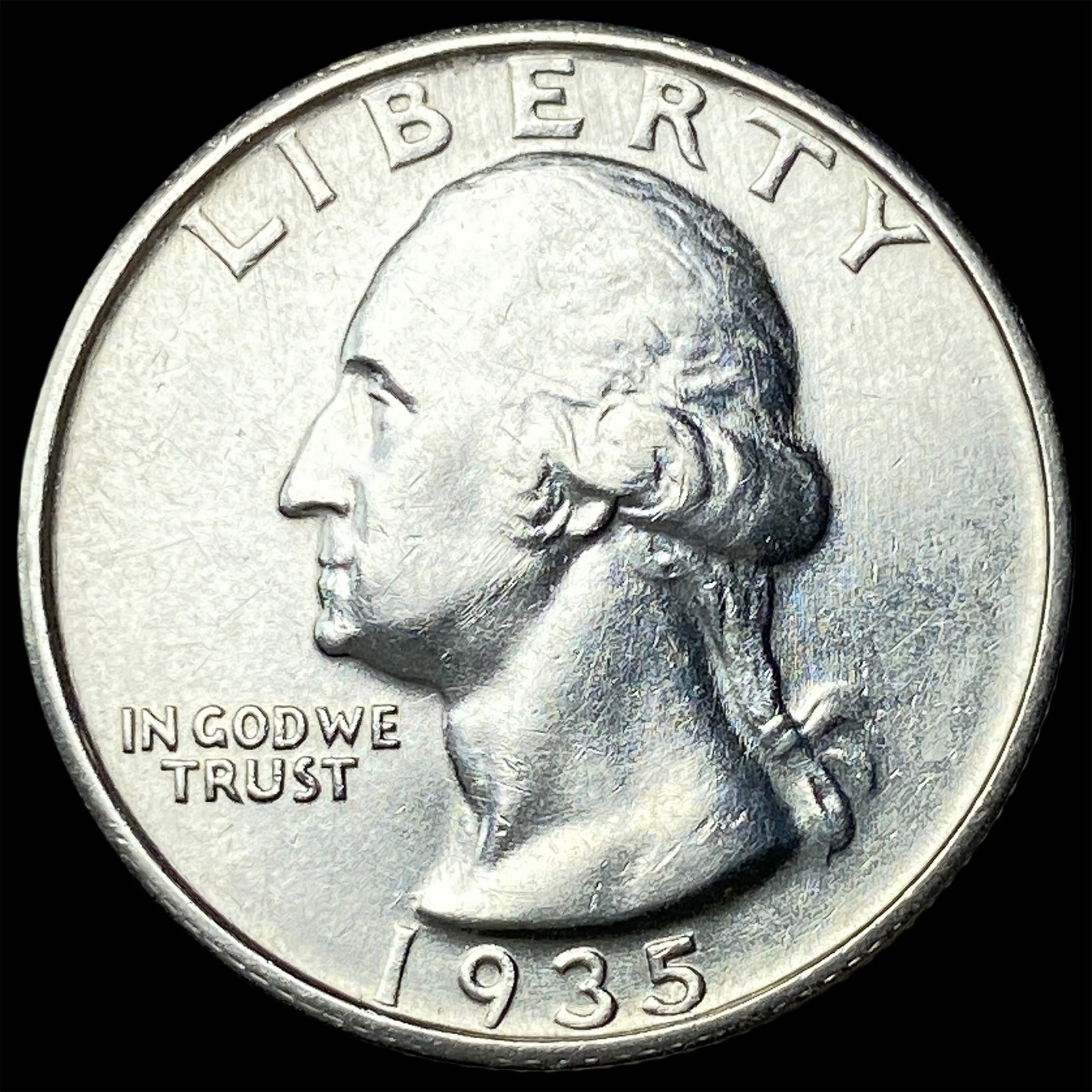 1935-S Silver Washington Quarter UNCIRCULATED: 1935-S Silver Washington Quarter UNCIRCULATED