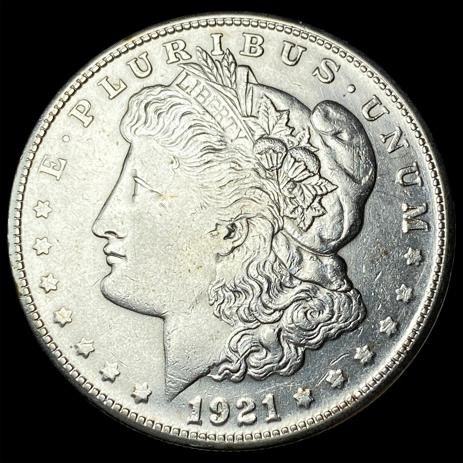 1921-S Silver Morgan Dollar CHOICE AU: 1921-S Silver Morgan Dollar CHOICE AU
