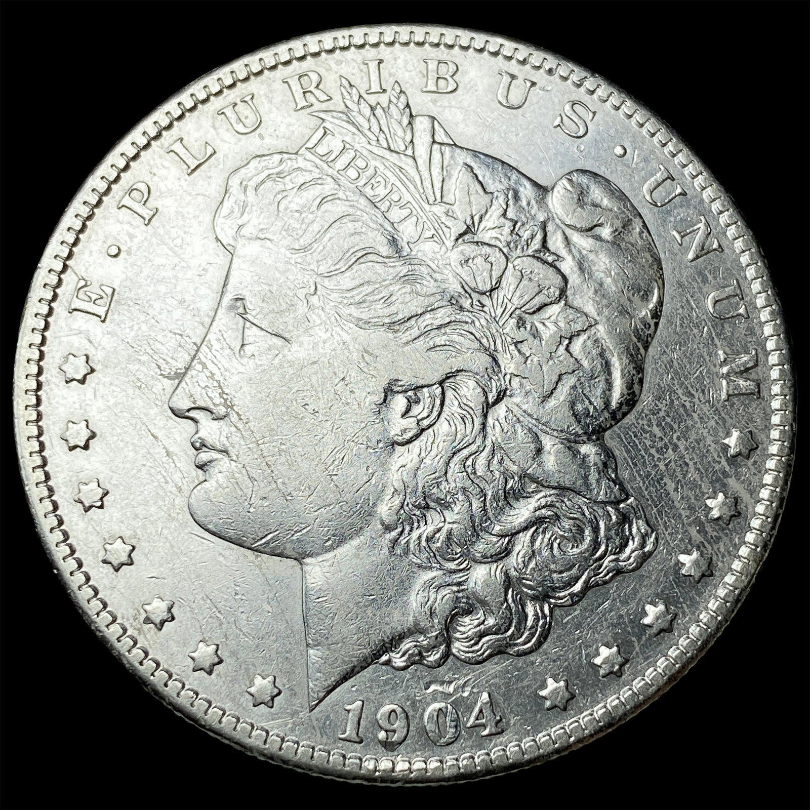 1904-S Silver Morgan Dollar NEARLY UNCIRCULATED: 1904-S Silver Morgan Dollar NEARLY UNCIRCULATED