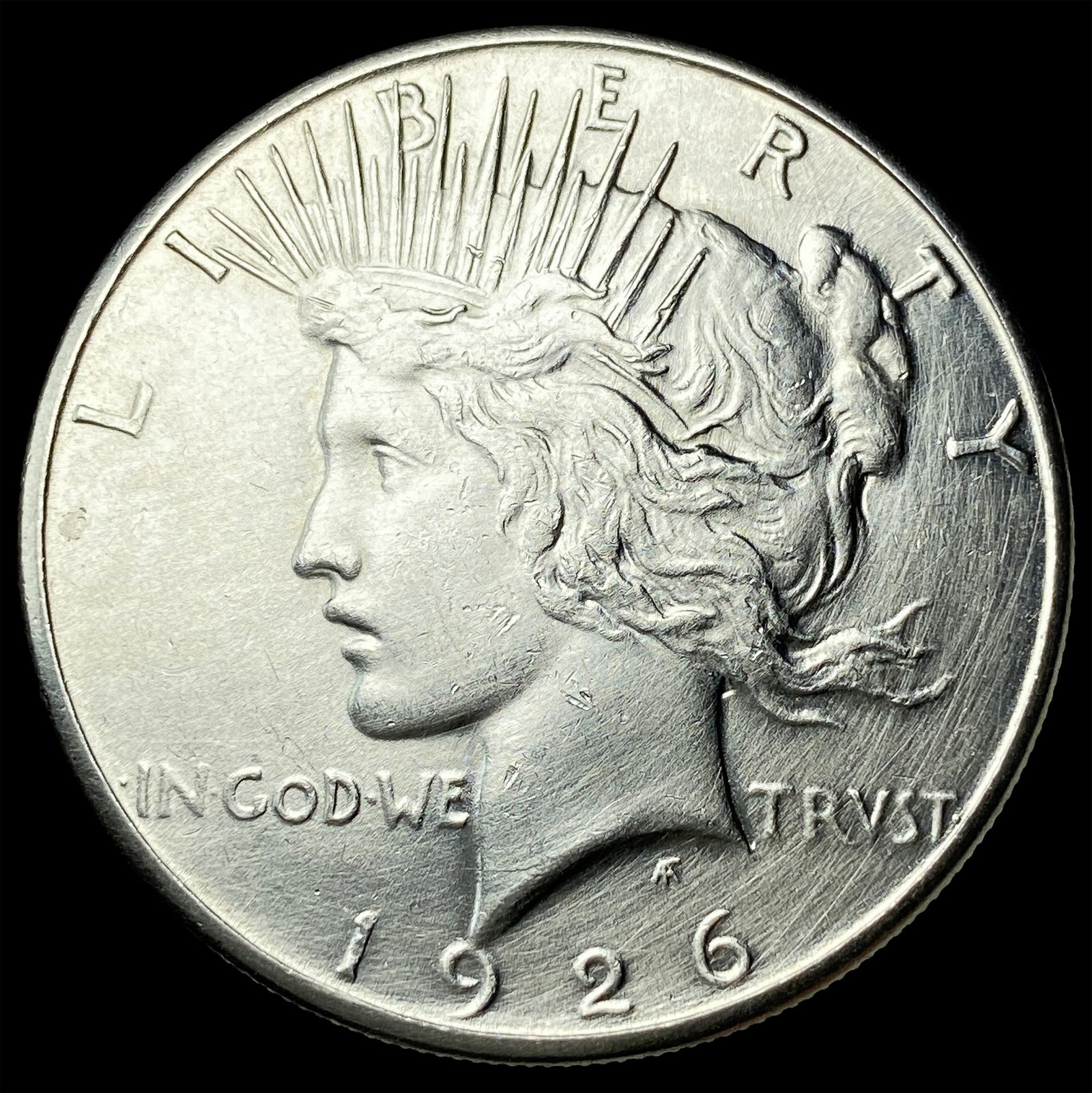 1926-S Silver Peace Dollar CLOSELY UNCIRCULATED: 1926-S Silver Peace Dollar CLOSELY UNCIRCULATED