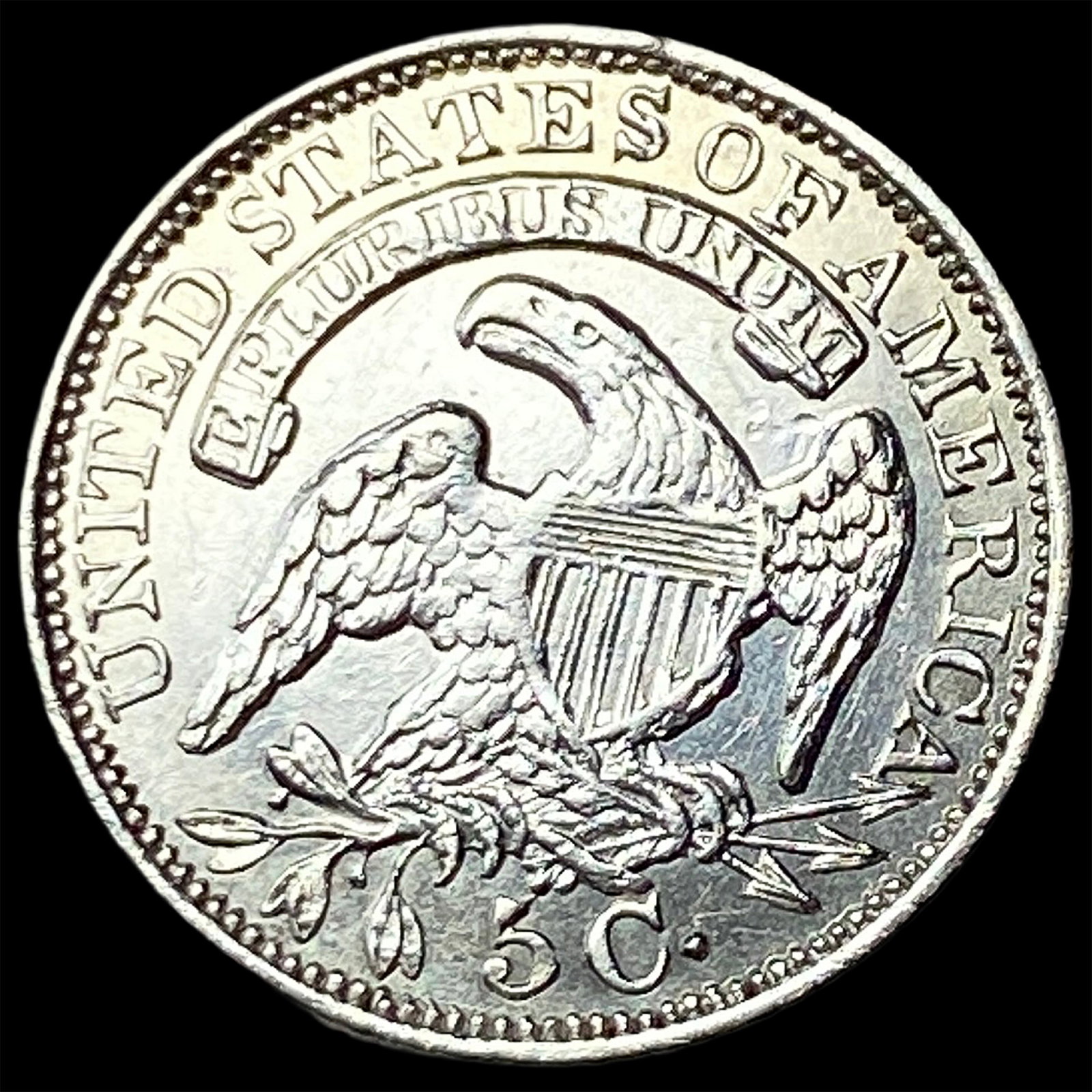 1834 Capped Bust Half Dime CLOSELY UNCIRCULATED - 2