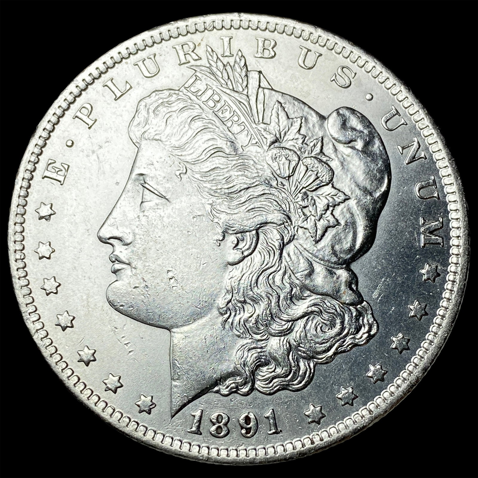 1891-CC Silver Morgan Dollar CLOSELY UNCIRCULATED: 1891-CC Silver Morgan Dollar CLOSELY UNCIRCULATED
