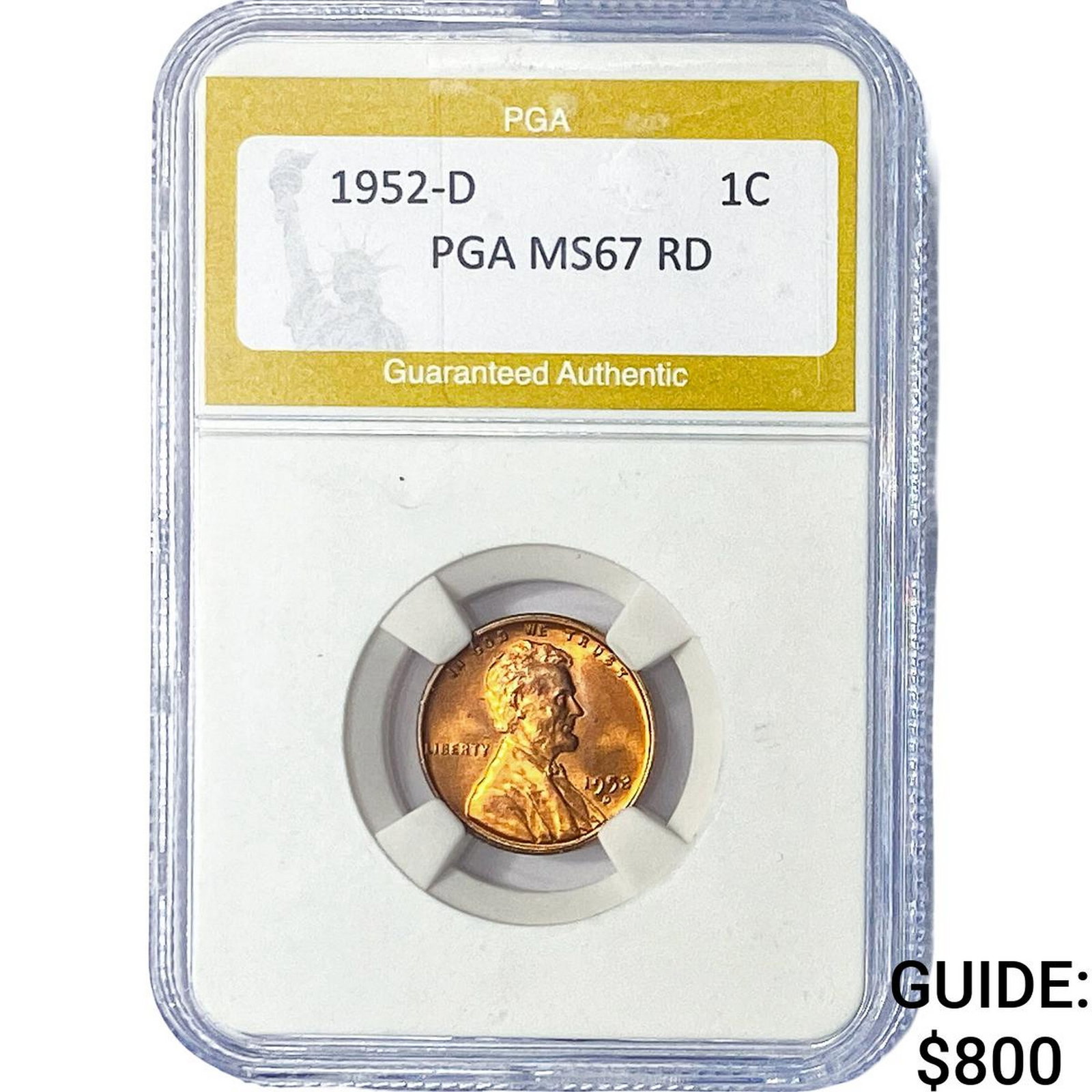 1952-D Wheat Cent PGA MS67 RD (1 of 2)