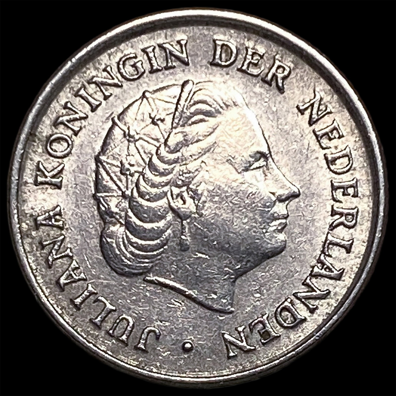 1966 Netherlands Nickel 10 Cents: 1966 Netherlands Nickel 10 Cents