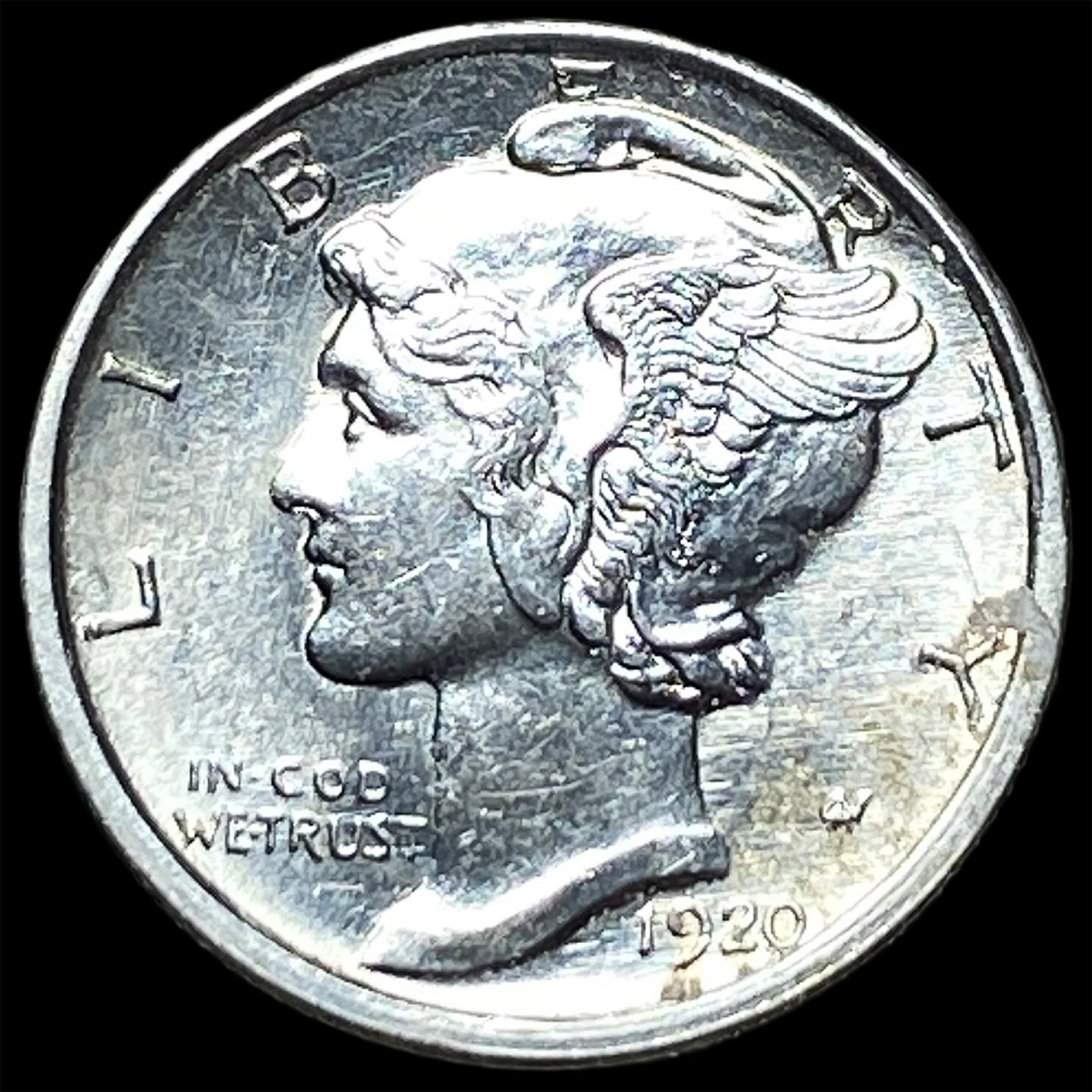 1920-S Silver Mercury Dime UNCIRCULATED (1 of 2)