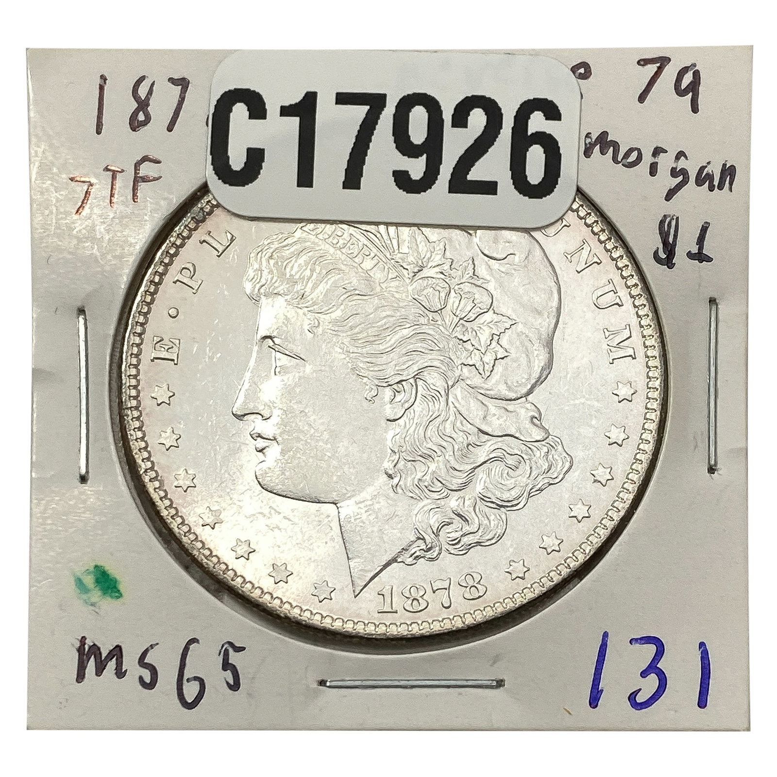 1878 7TF Rev '79 Morgan Silver Dollar: 1878 7TF Rev '79 Morgan Silver Dollar