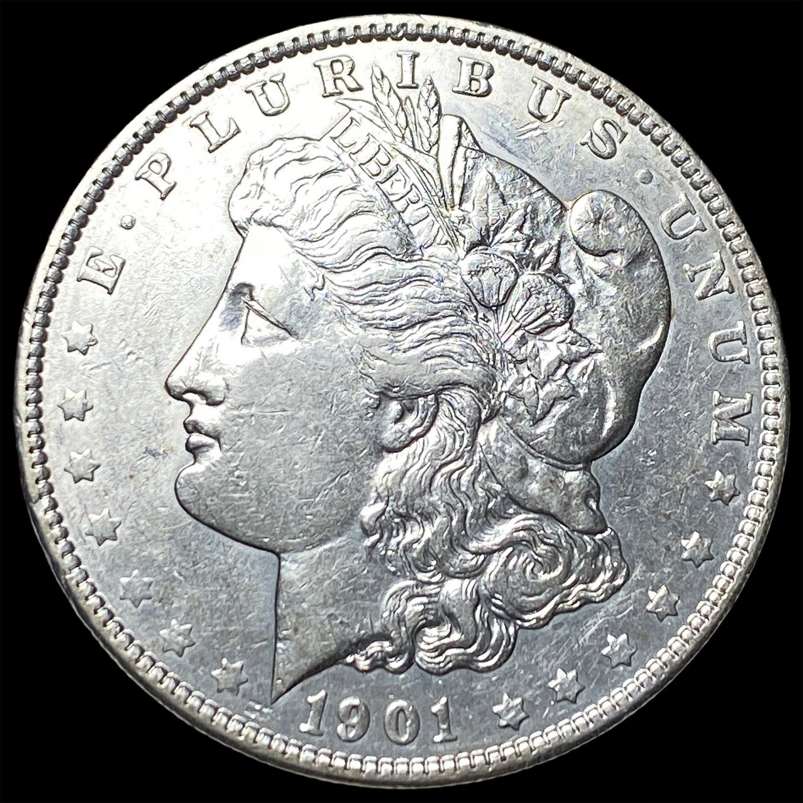 1901 Morgan Silver Dollar CLOSELY UNCIRCULATED: 1901 Morgan Silver Dollar CLOSELY UNCIRCULATED