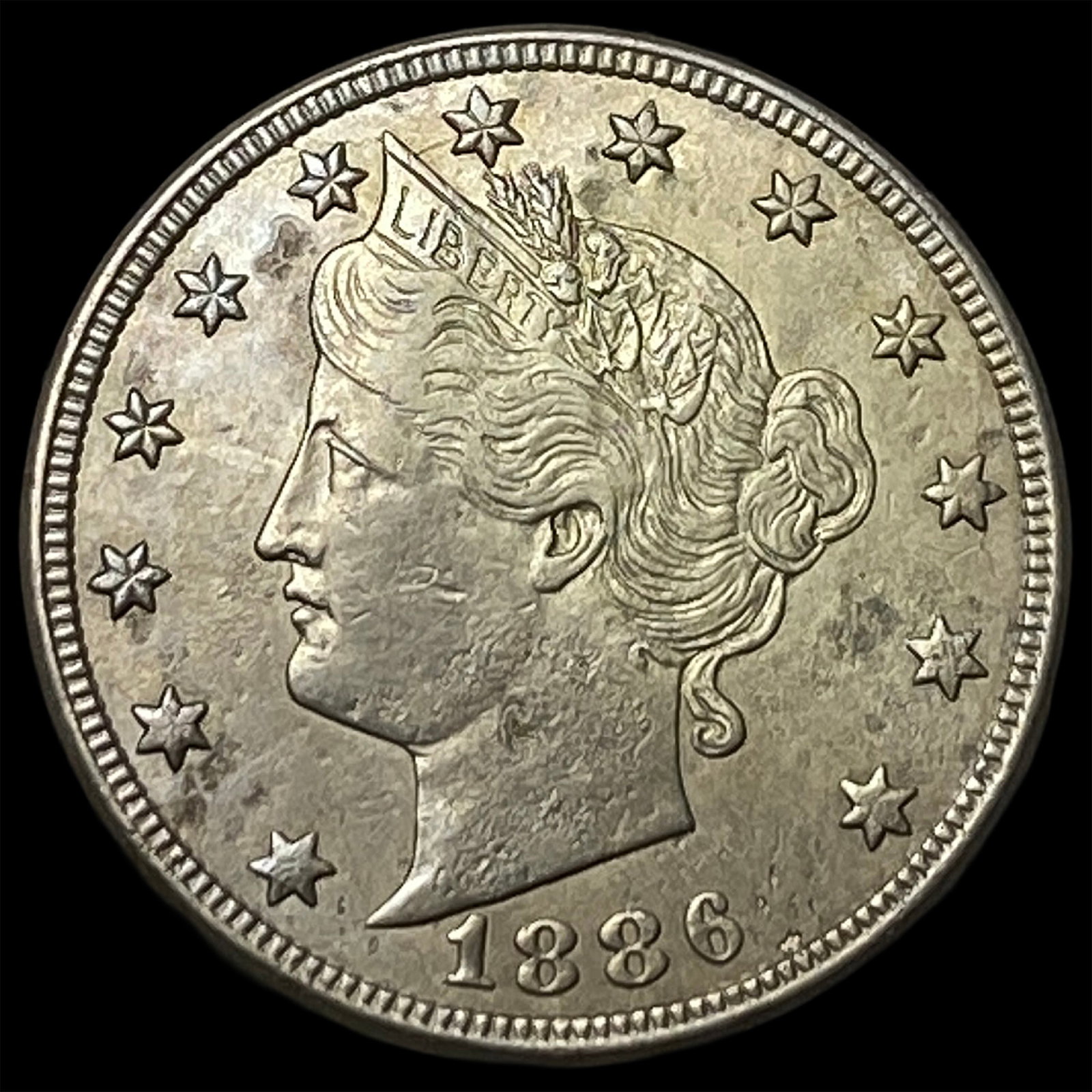 1886 Liberty Head Nickel CLOSELY UNCIRCULATED (1 of 2)