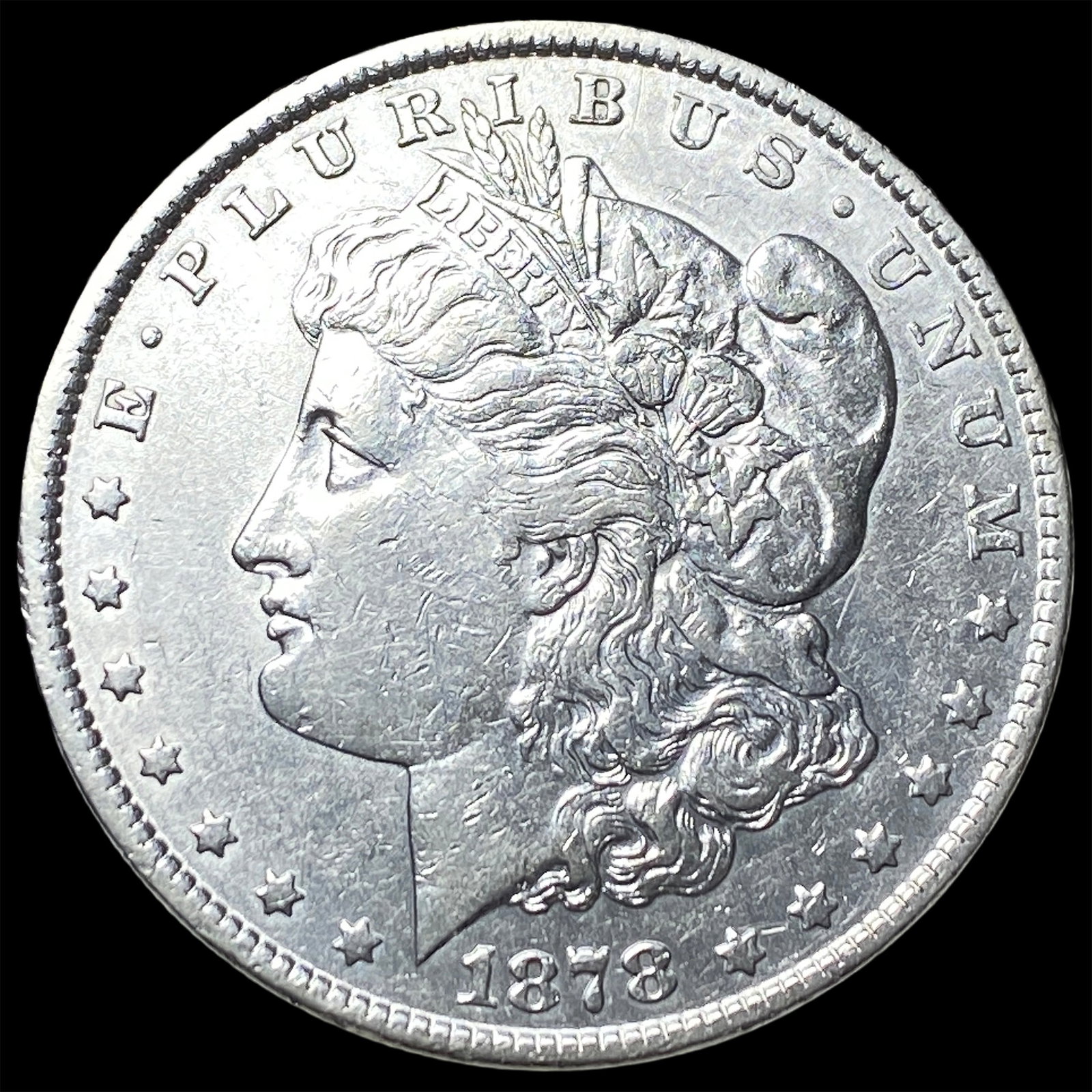 1878 Rev 79 Silver Morgan Dollar CHOICE AU: 1878 Rev 79 Silver Morgan Dollar CHOICE AU