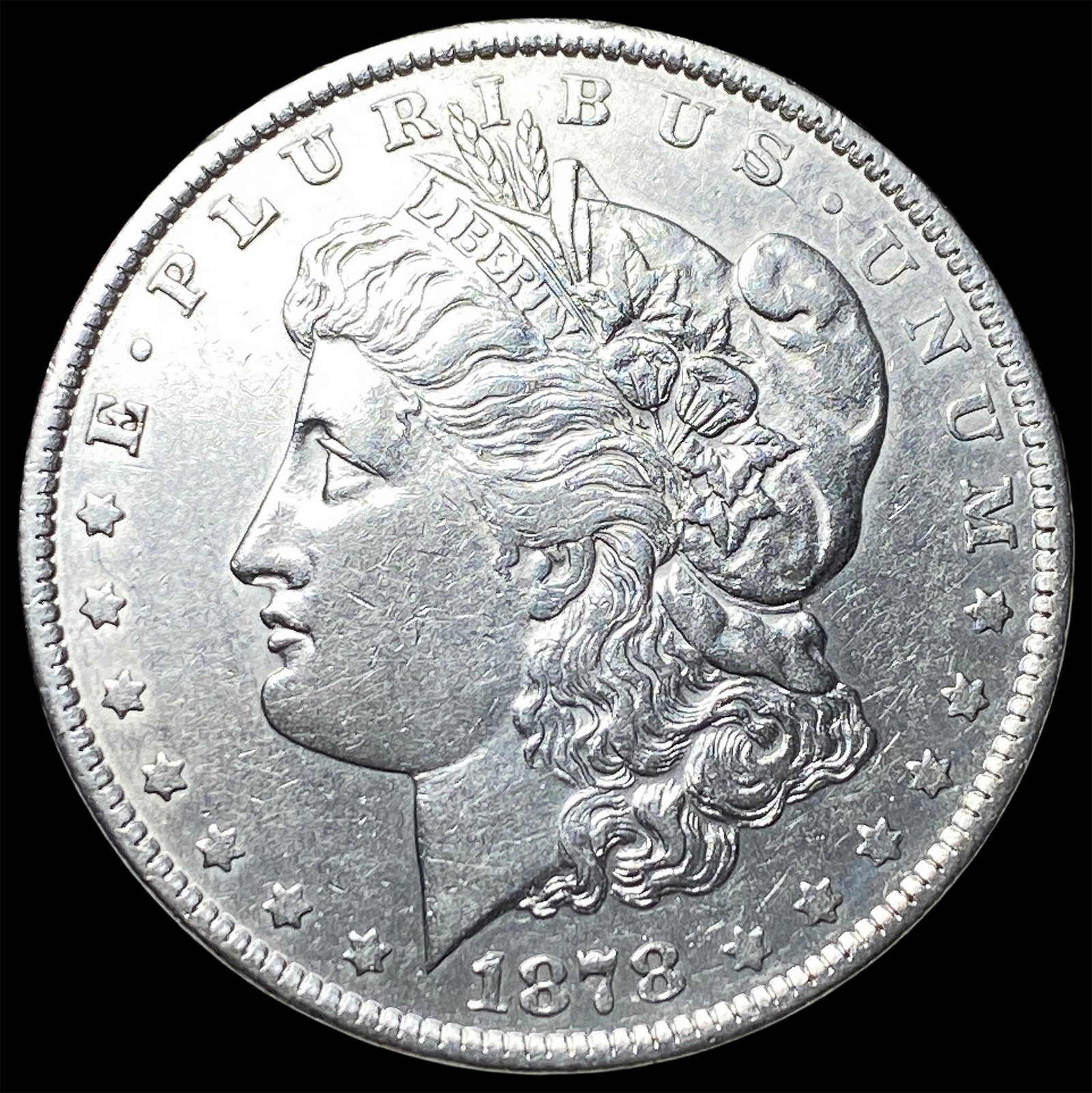 1878 Rev 79 Silver Morgan Dollar CHOICE AU: 1878 Rev 79 Silver Morgan Dollar CHOICE AU