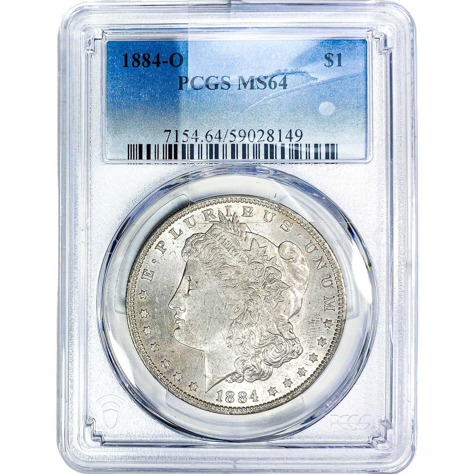 1884-O Morgan Silver Dollar PCGS MS64: 1884-O Morgan Silver Dollar PCGS MS64