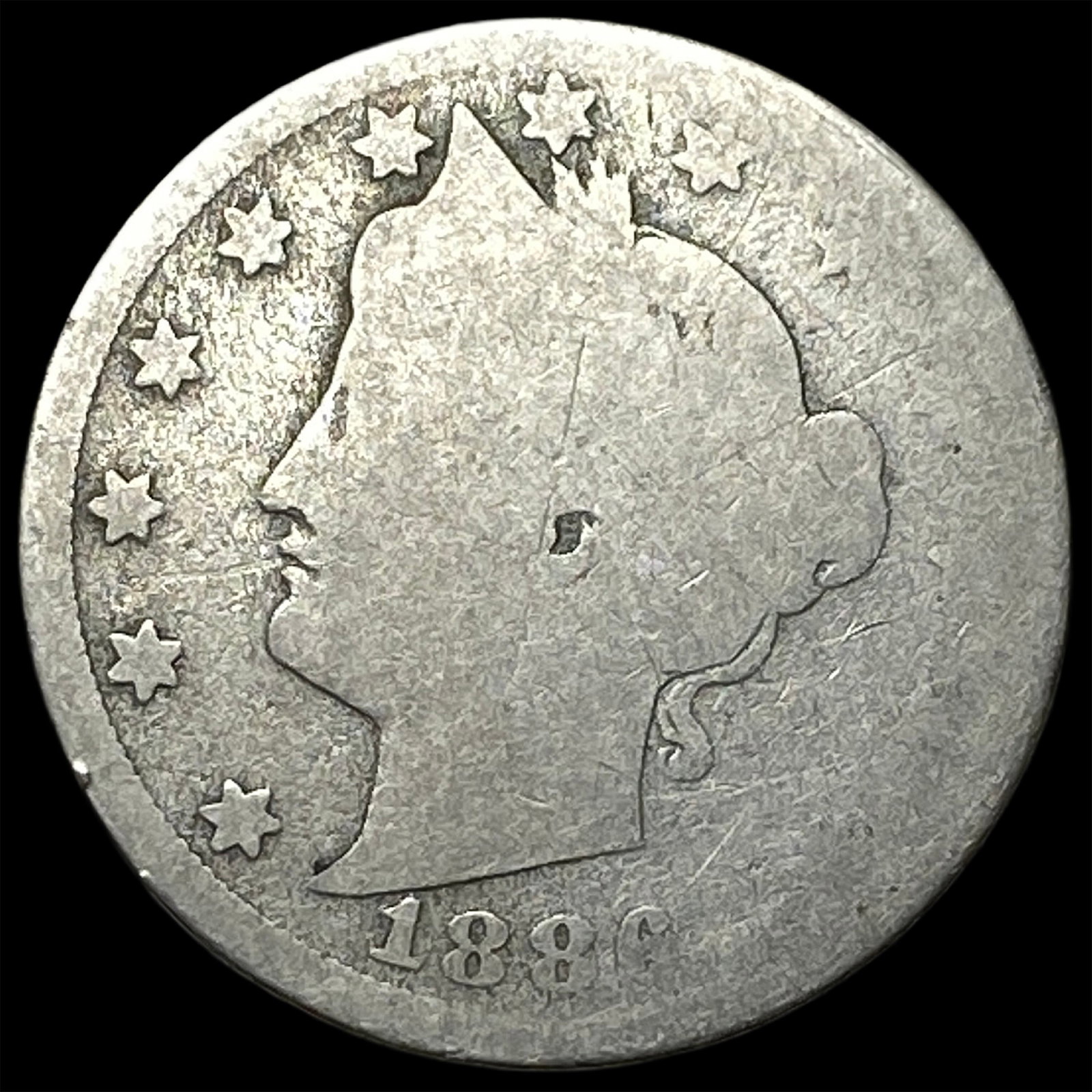 1886 Liberty Head Nickel NICELY CIRCULATED (1 of 2)
