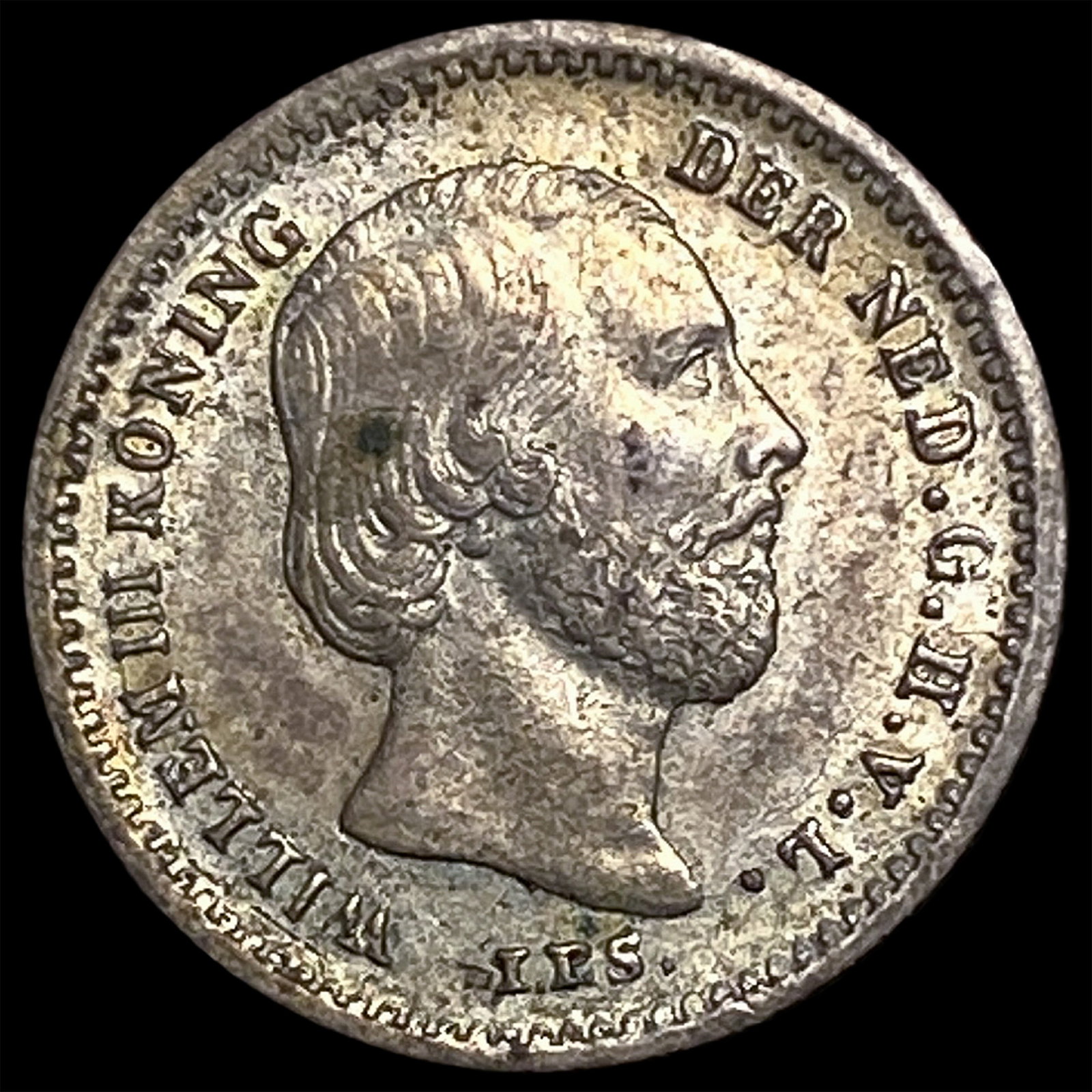 1869 Netherlands Silver 5 Cents (1 of 2)