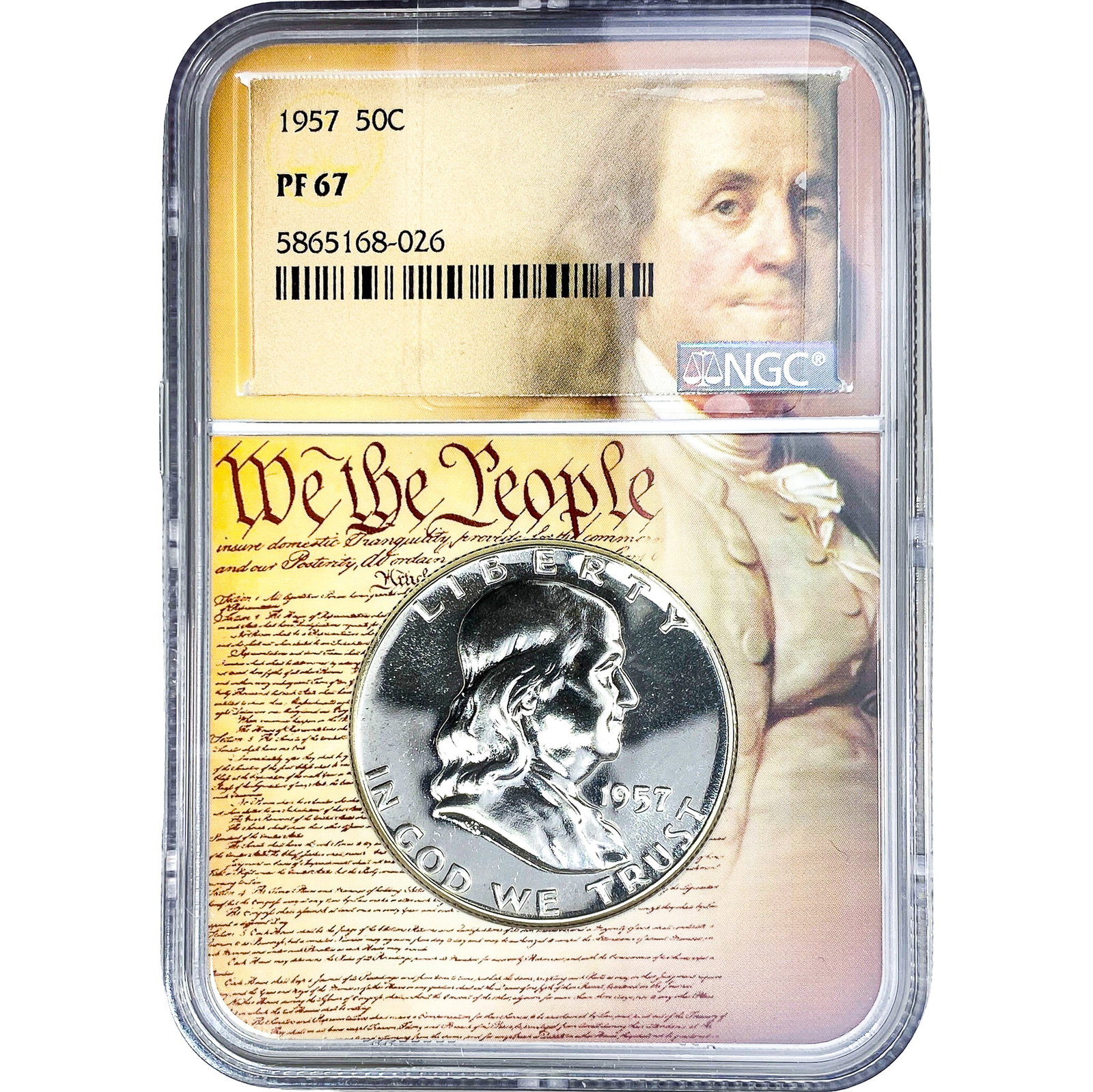 1957 Franklin Half Dollar NGC PF67 (1 of 2)