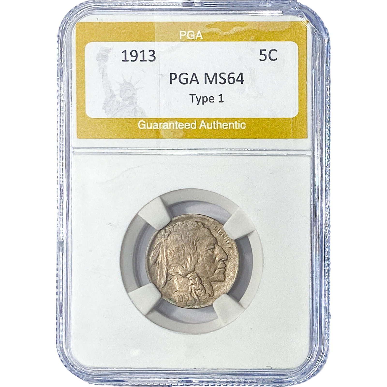 1913 Buffalo Nickel PGA MS64 Type 1 (1 of 2)