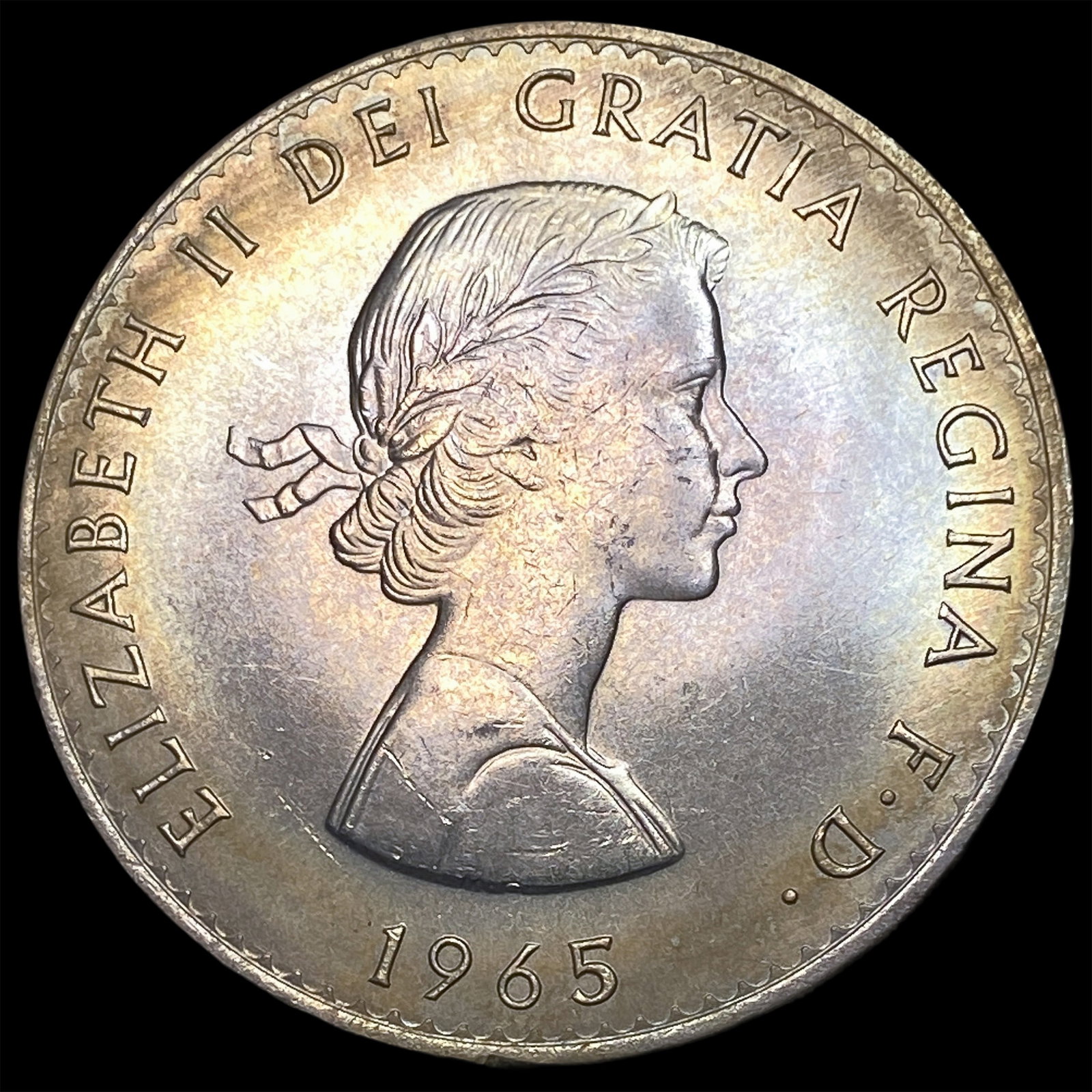 1965 Great Britain Copper Nickel Crown- Churchill: 1965 Great Britain Copper Nickel Crown- Churchill