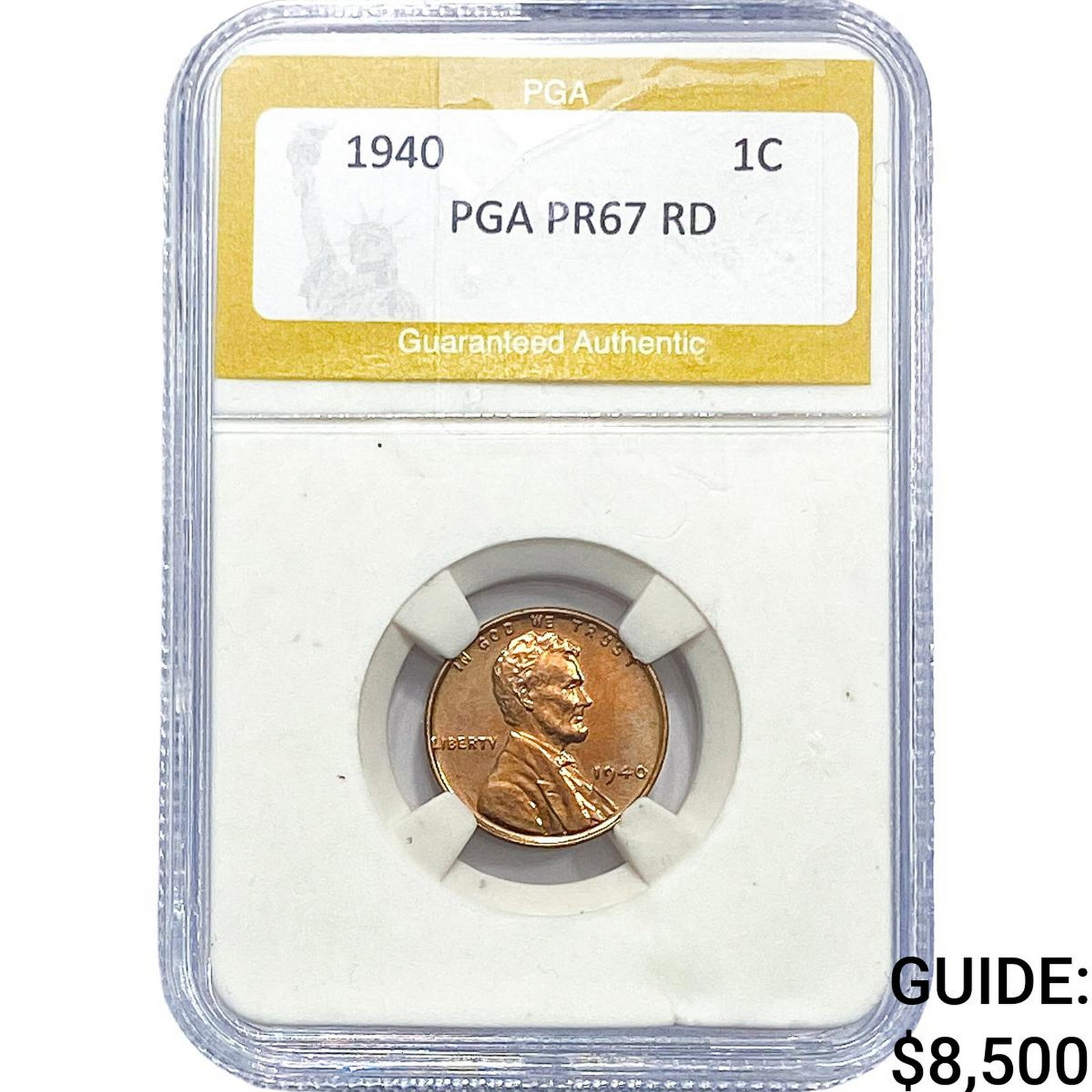 1940 Wheat Cent PGA PR67 RD (1 of 2)