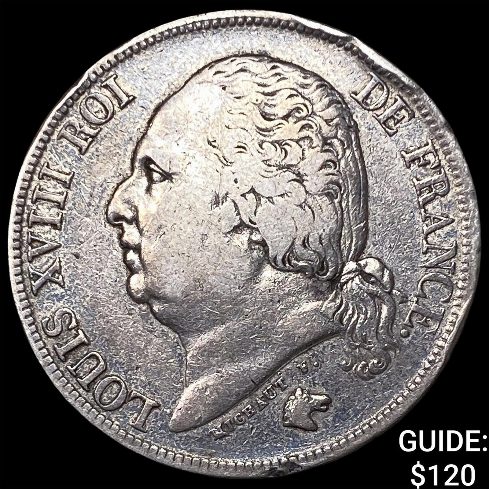 1823 A France Silver 2 Francs (1 of 2)