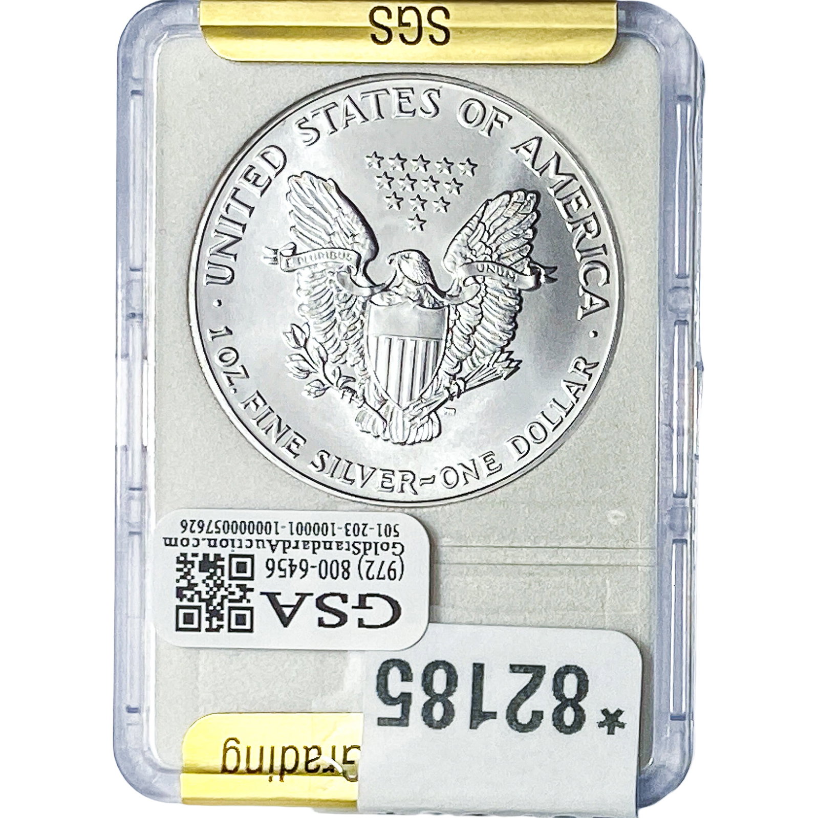 1991 Silver Eagle SGS MS70 - 2