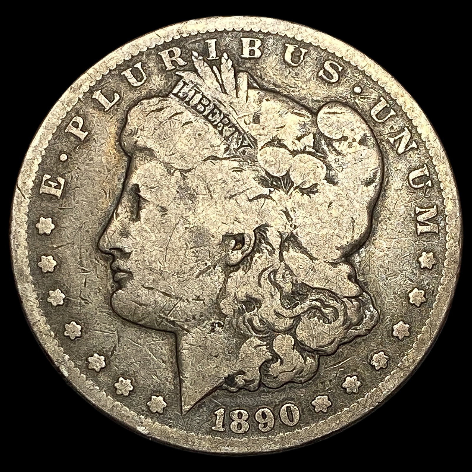 1890-CC Silver Morgan Dollar NICELY CIRCULATED: 1890-CC Silver Morgan Dollar NICELY CIRCULATED