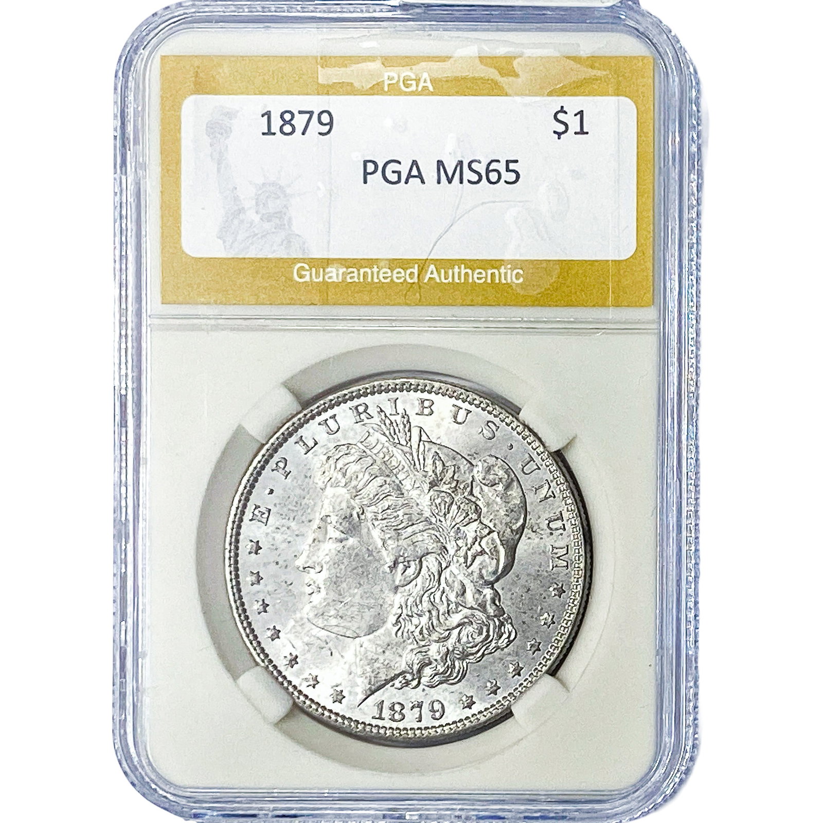 1879 Morgan Silver Dollar PGA MS65: 1879 Morgan Silver Dollar PGA MS65