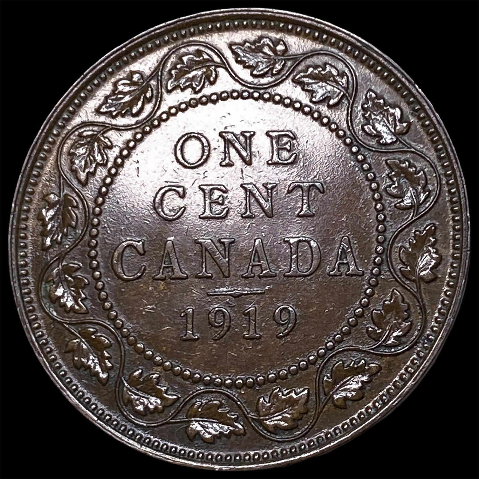 1919 Canada Copper 1 Cent - 2