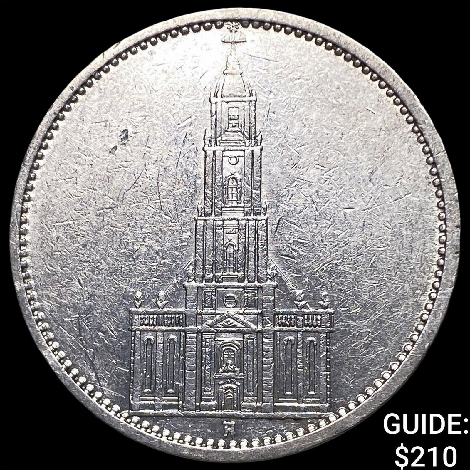 1935A Germany Silver 5 Reichs Mark: 1935A Germany Silver 5 Reichs Mark