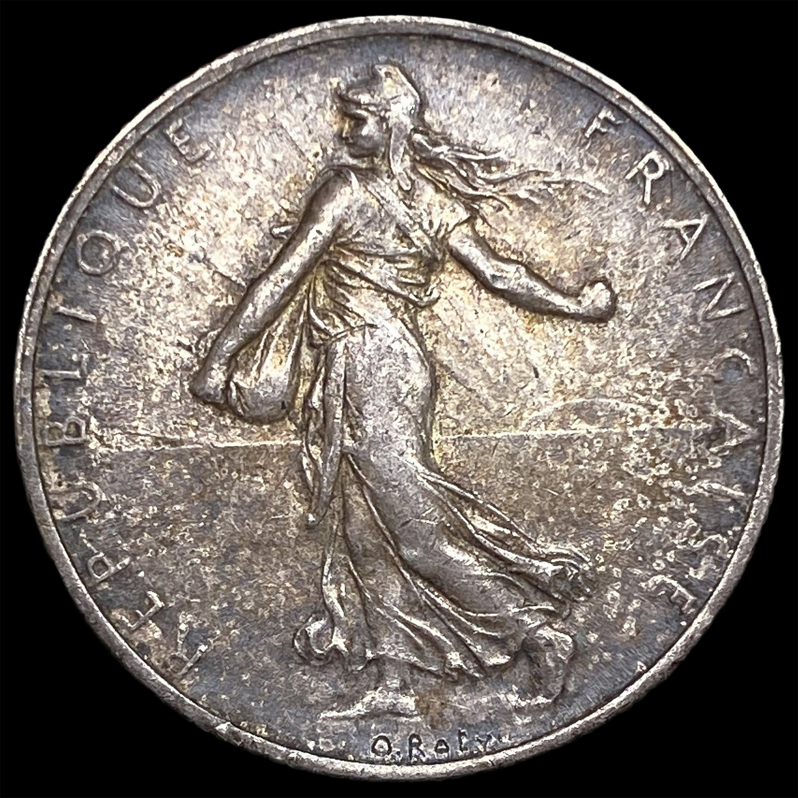 1918 France Silver 2 Francs: 1918 France Silver 2 Francs