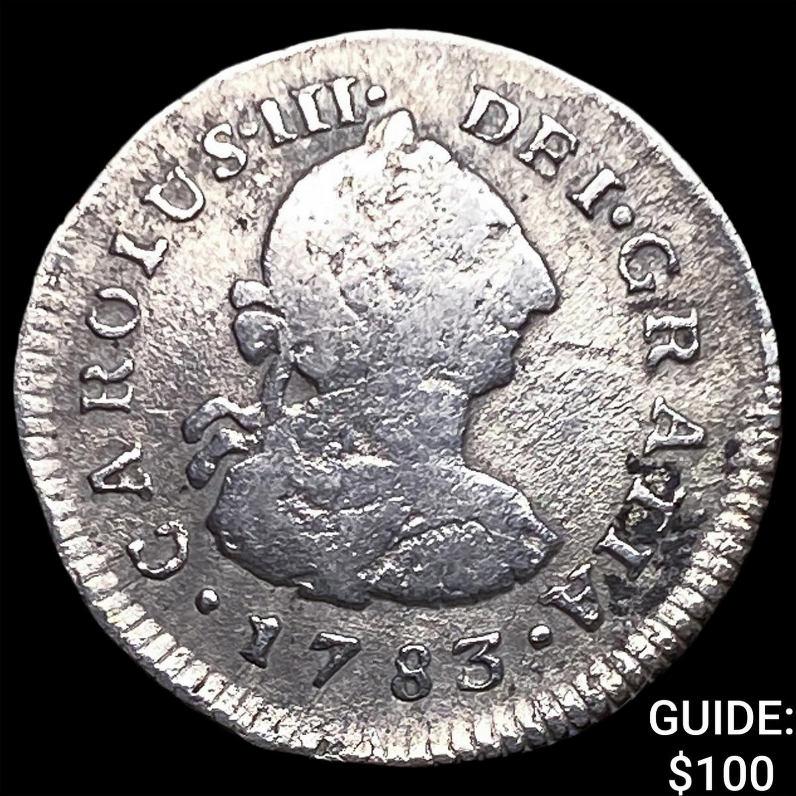 1783 MI Lima Silver 1/2 Reral (1 of 2)