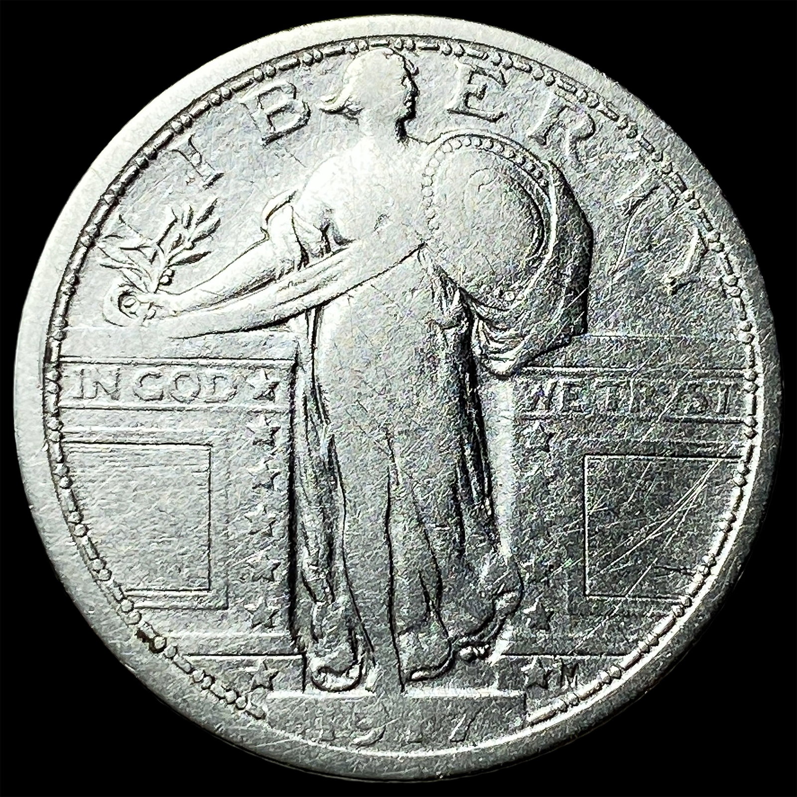1917 Type 1 Standing Liberty Quarter LIGHTLY CIRCULATED: 1917 Type 1 Standing Liberty Quarter LIGHTLY CIRCULATED