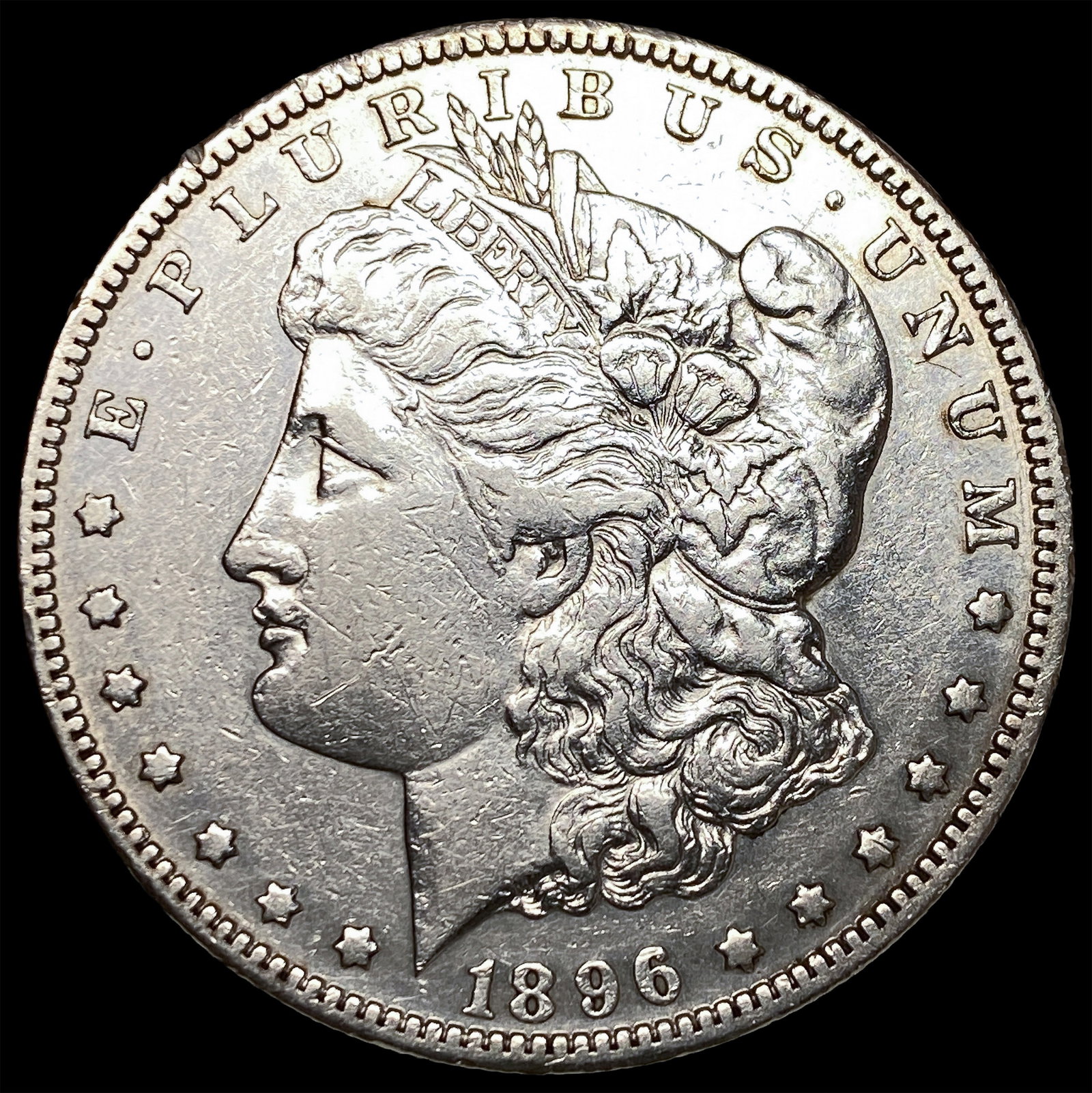 1896-S Silver Morgan Dollar NEARLY UNCIRCULATED: 1896-S Silver Morgan Dollar NEARLY UNCIRCULATED