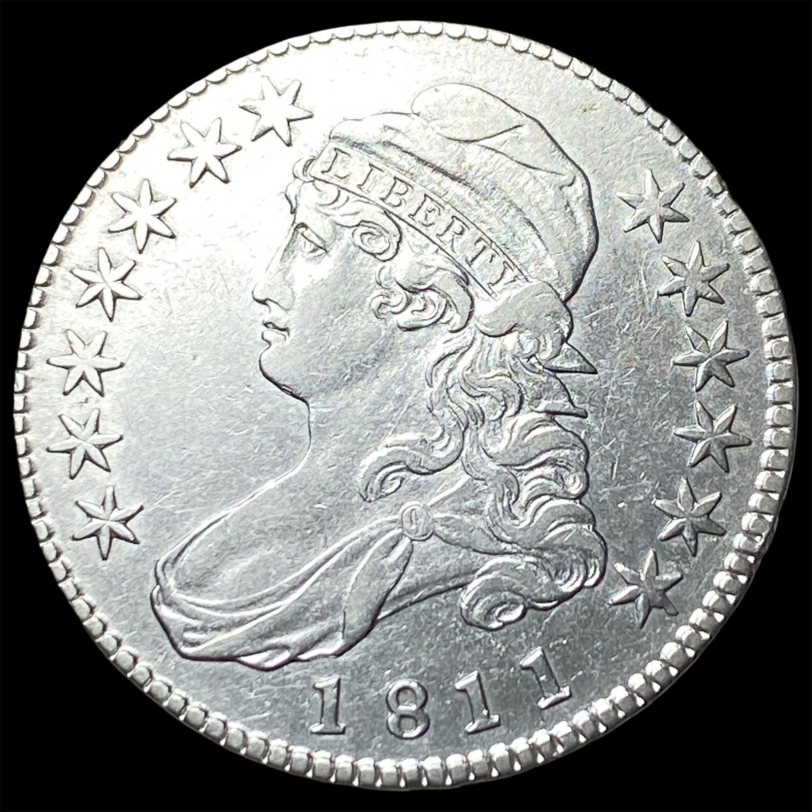 1811 Capped Bust Half Dollar NEARLY UNCIRCULATED (1 of 2)