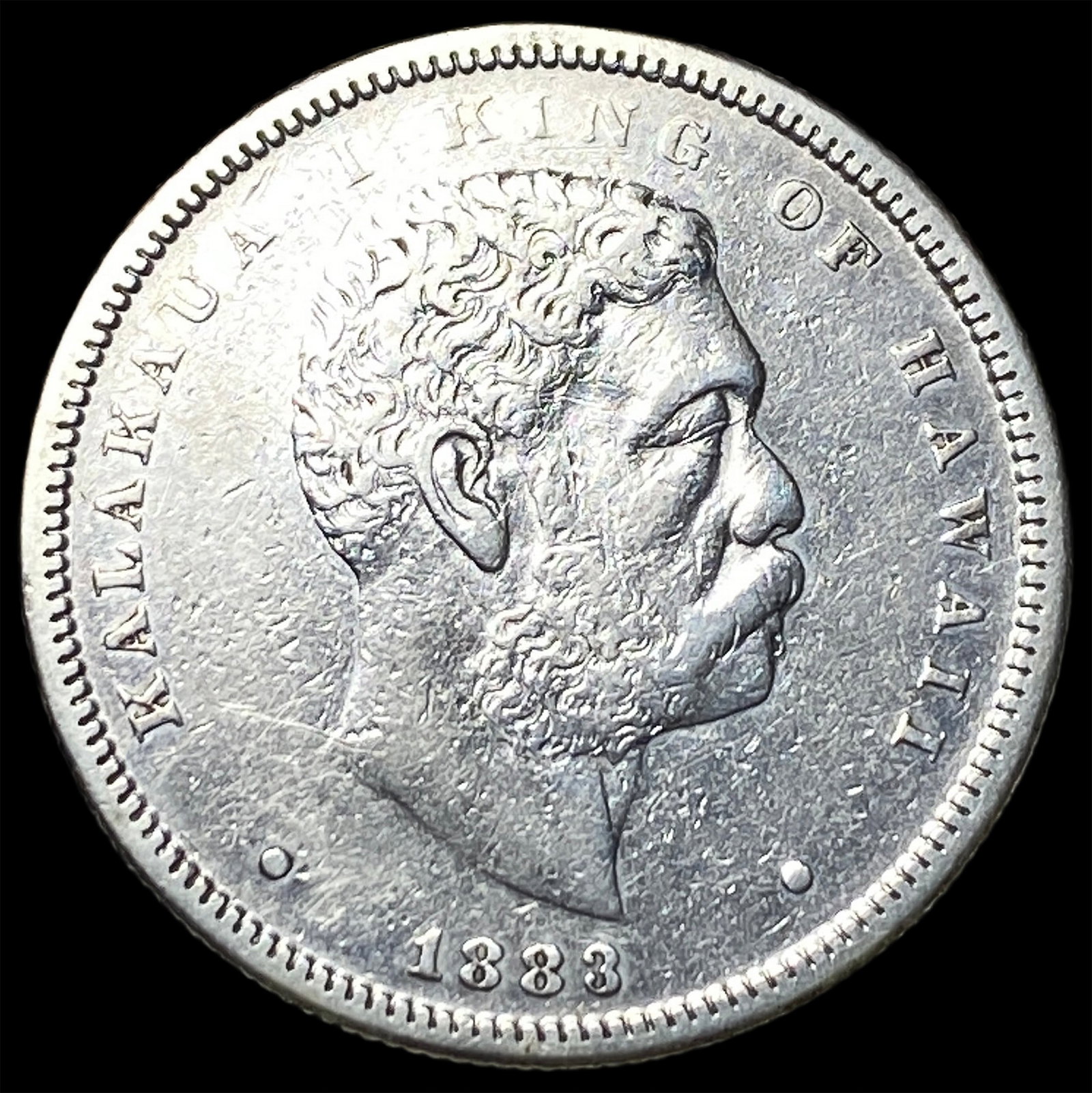 1883 Silver Hawaiian 1/2 Dollar CHOICE AU: 1883 Silver Hawaiian 1/2 Dollar CHOICE AU