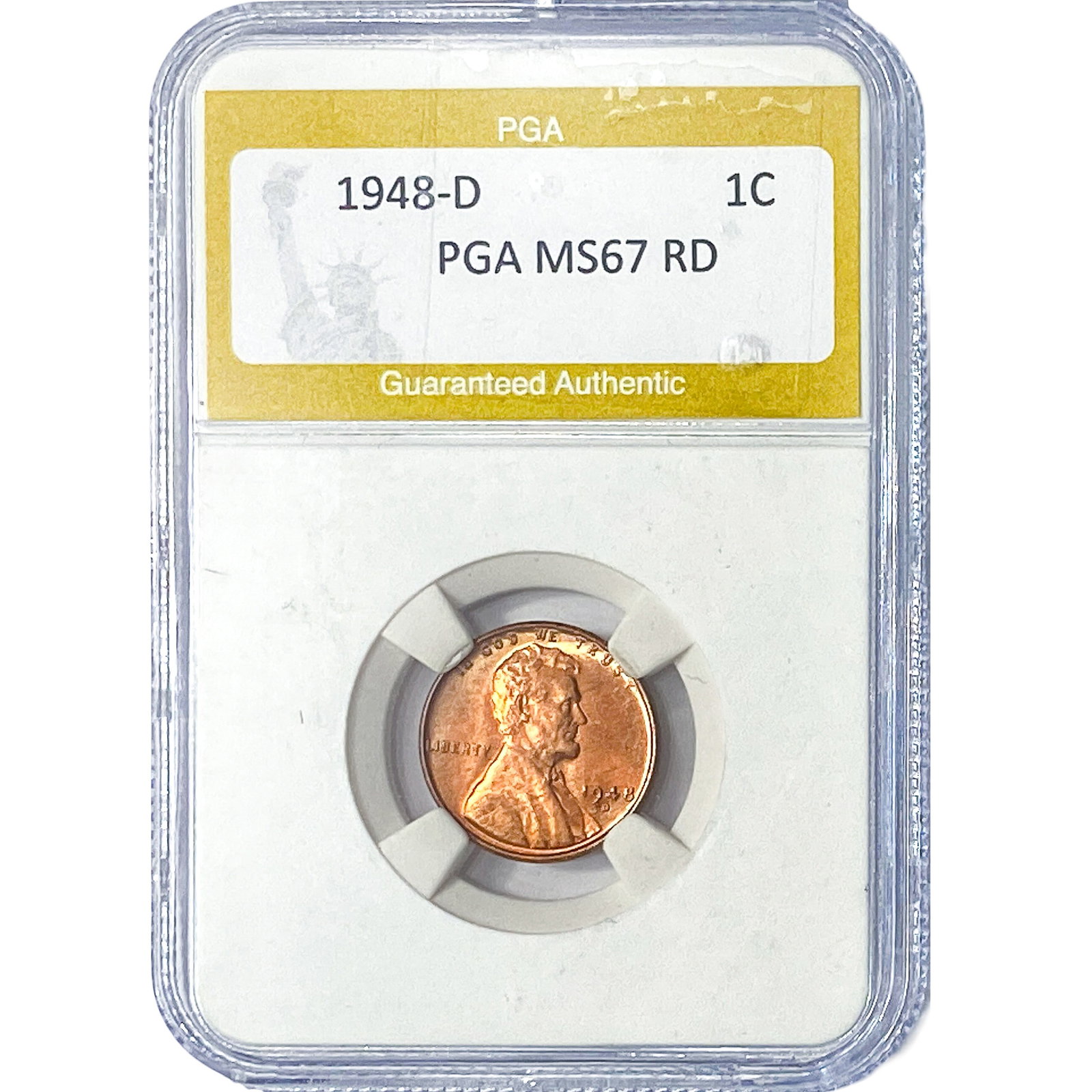1948-D Wheat Cent PGA MS67 RD (1 of 2)