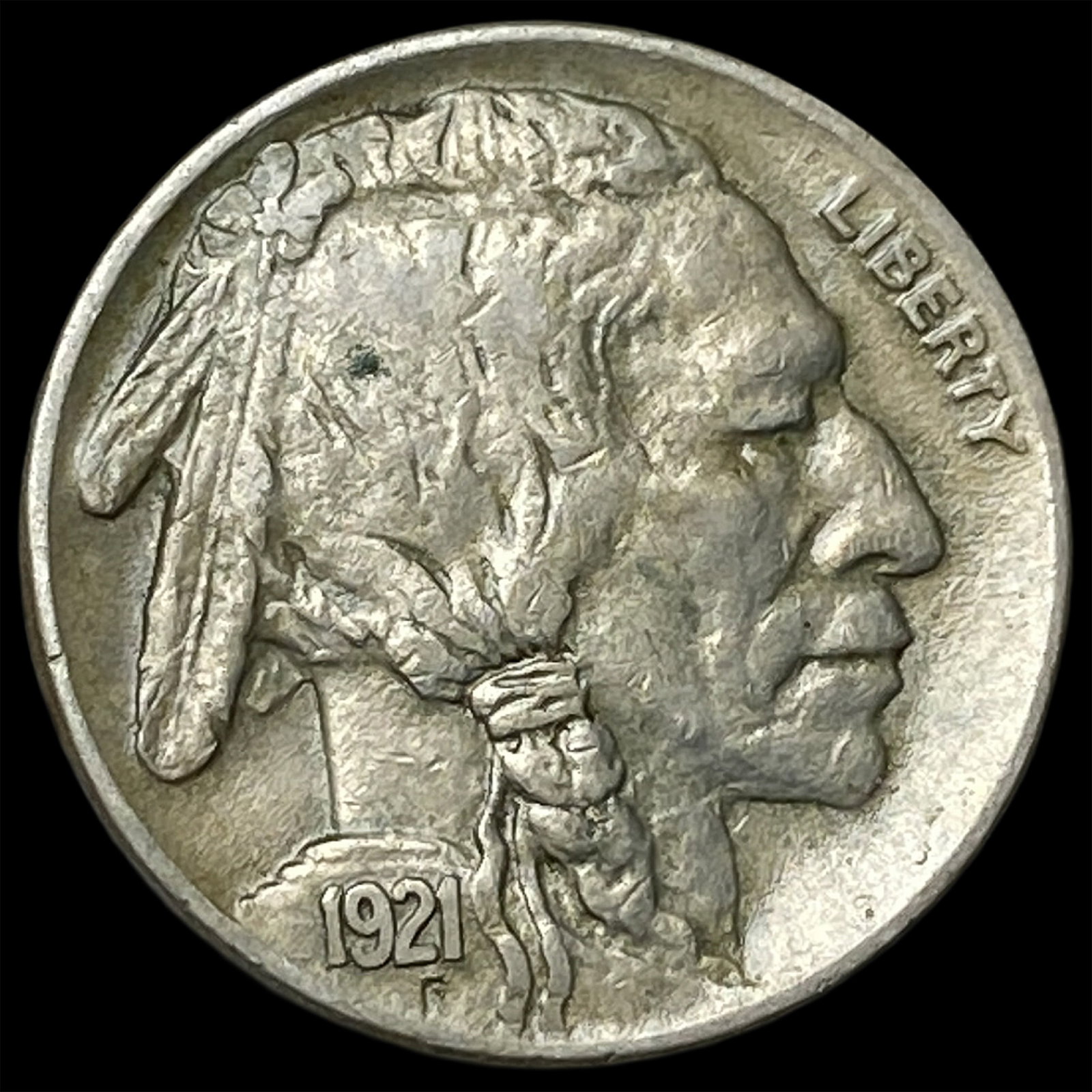 1921 Buffalo Nickel NEARLY UNCIRCULATED: 1921 Buffalo Nickel NEARLY UNCIRCULATED