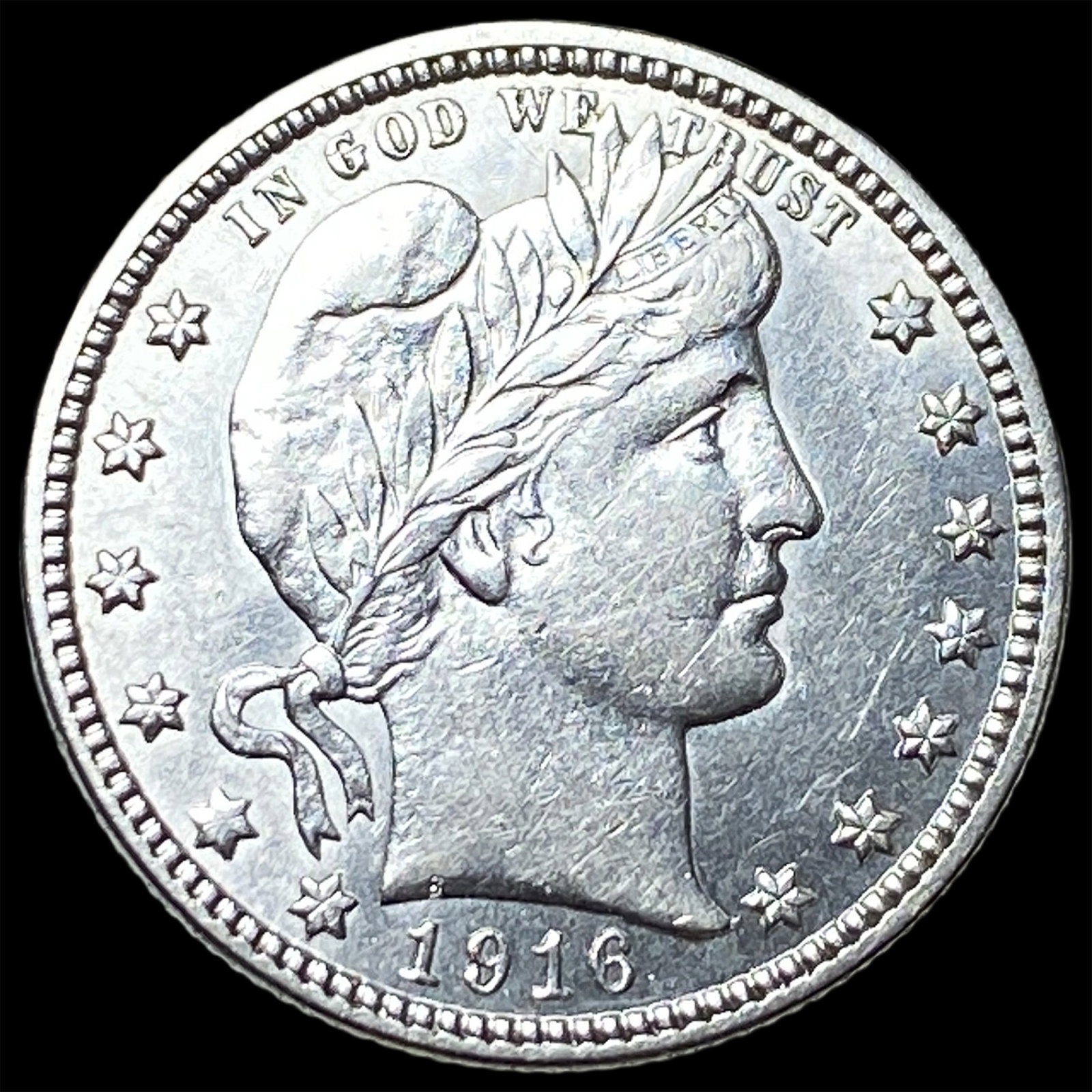 1916-D Silver Barber Quarter UNCIRCULATED: 1916-D Silver Barber Quarter UNCIRCULATED