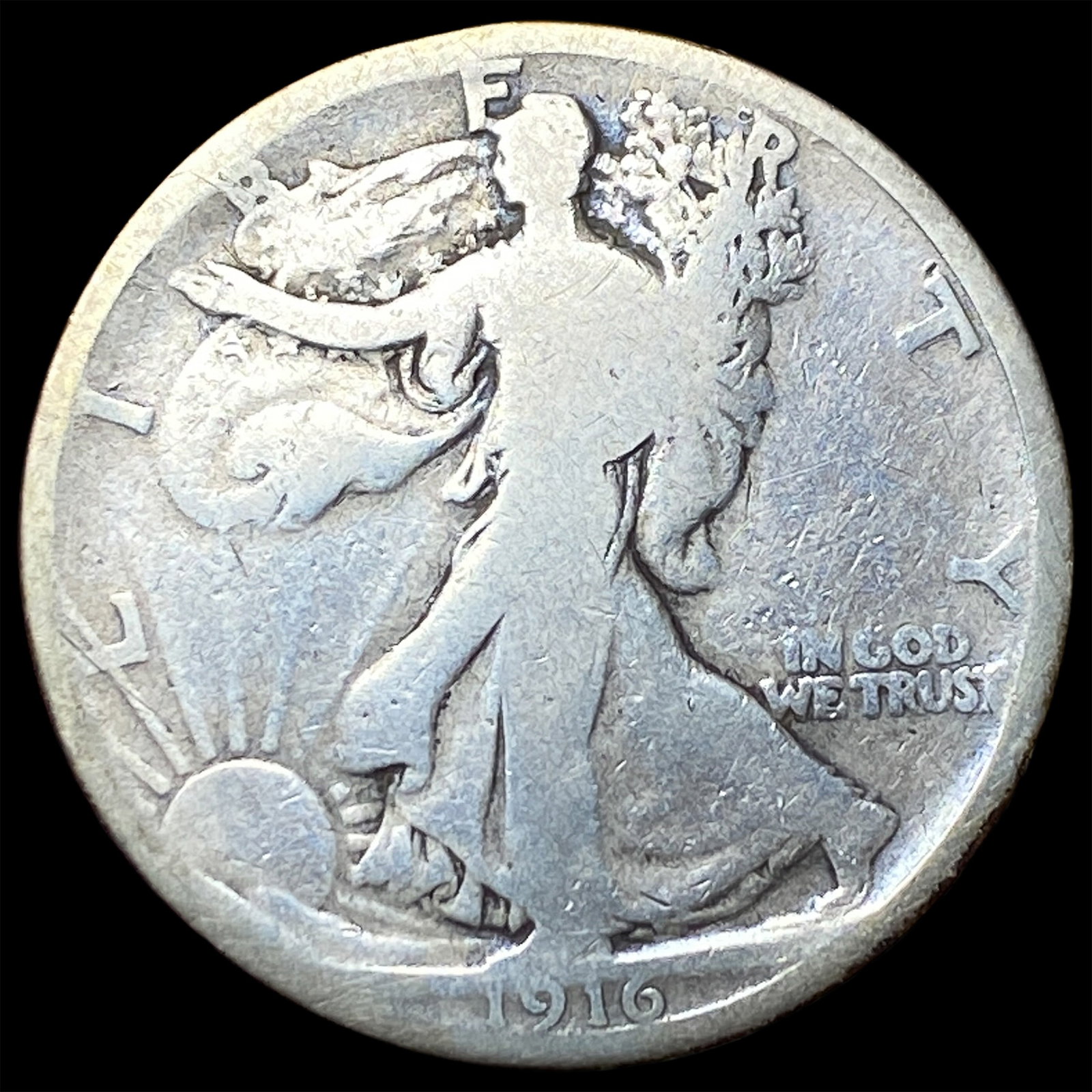 1916 Walking Liberty Half Dollar NICELY CIRCULATED (1 of 2)