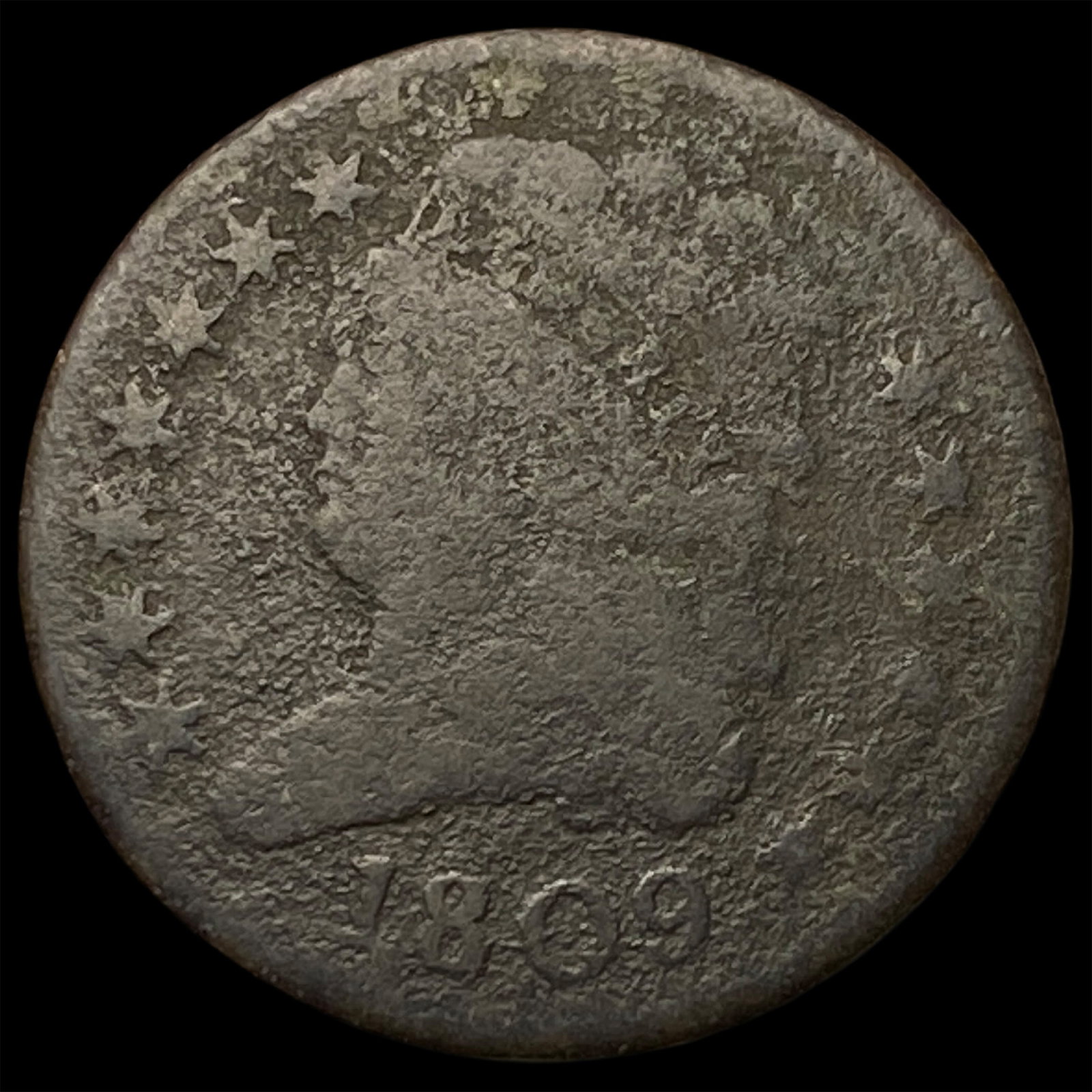 1809 Classic Head Half Cent LIGHTLY CIRCULATED: 1809 Classic Head Half Cent LIGHTLY CIRCULATED