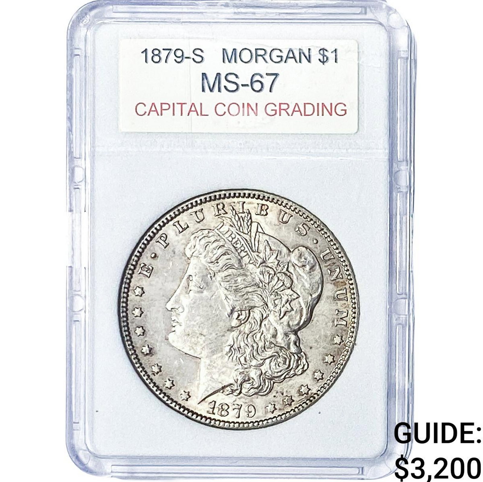 1879-S Morgan Silver Dollar MS67: 1879-S Morgan Silver Dollar MS67