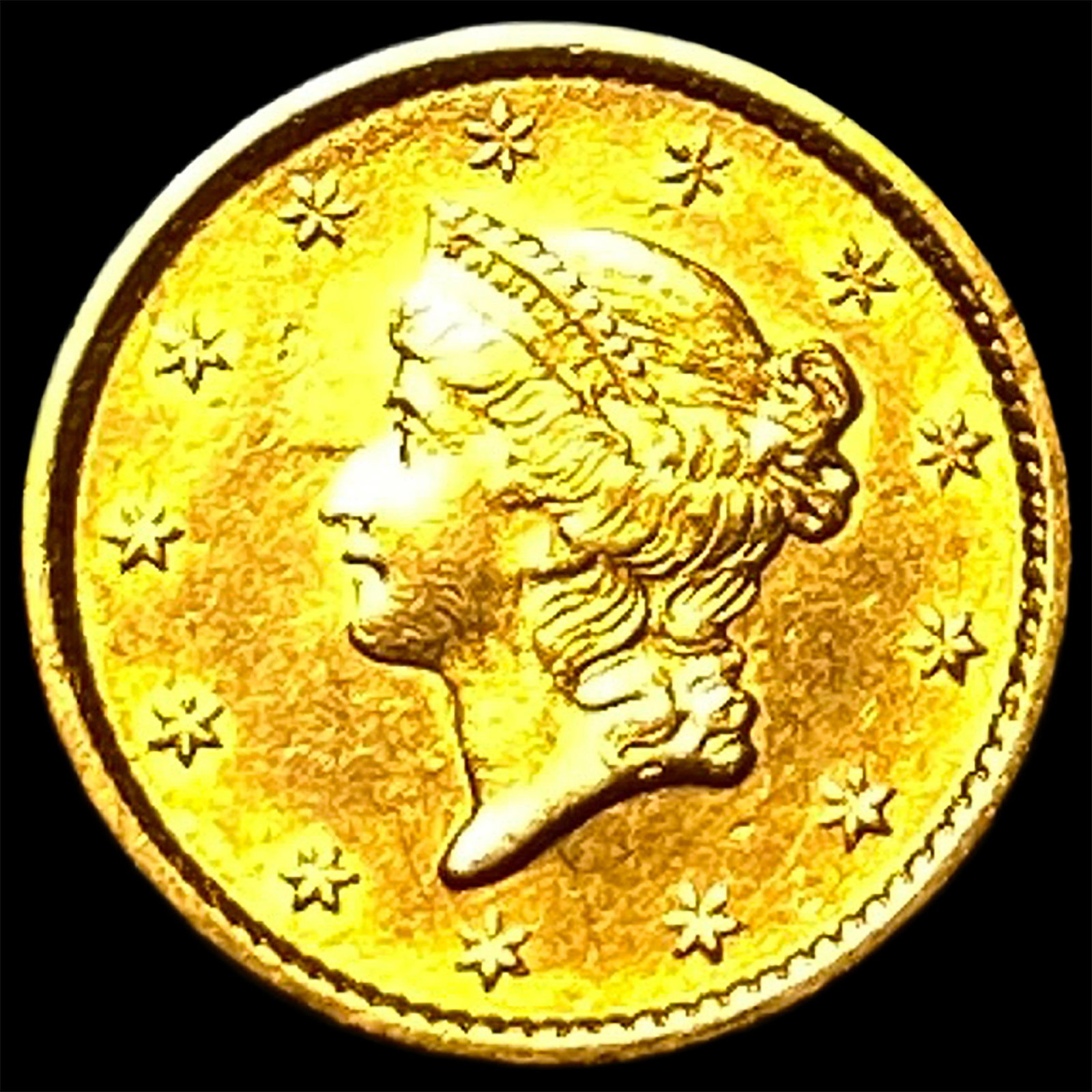 1852 Gold $1 Liberty Head Type 1 CHOICE AU: 1852 Gold $1 Liberty Head Type 1 CHOICE AU