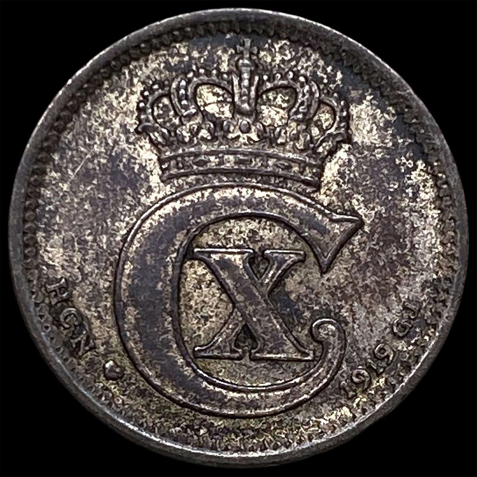 1919 Denmark Silver 10 Ore (1 of 2)