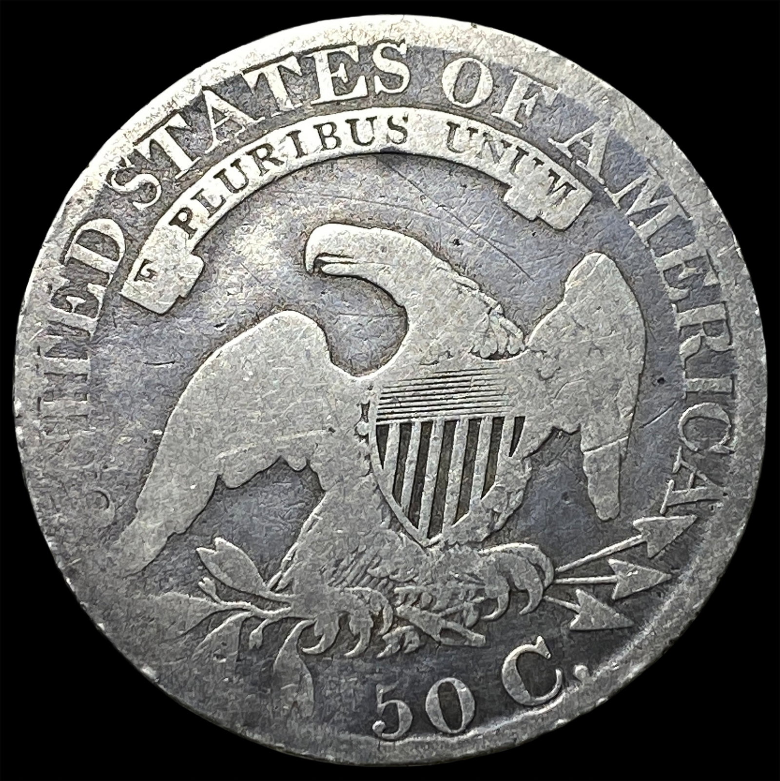 1827 Capped Bust Half Dollar NICELY CIRCULATED - 2